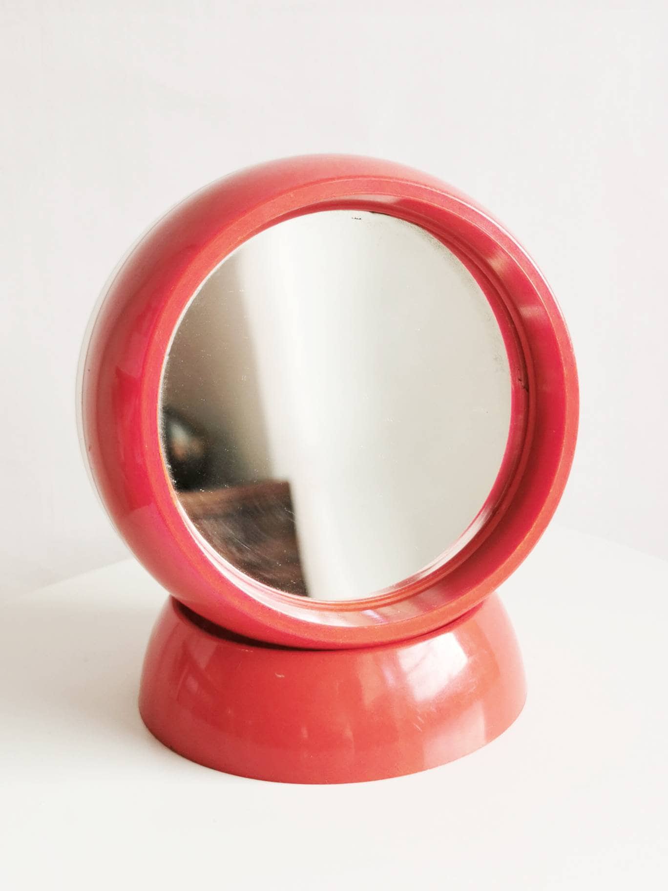 Retro vintage vanity meck up mirror with hidden storage USA double mirror face