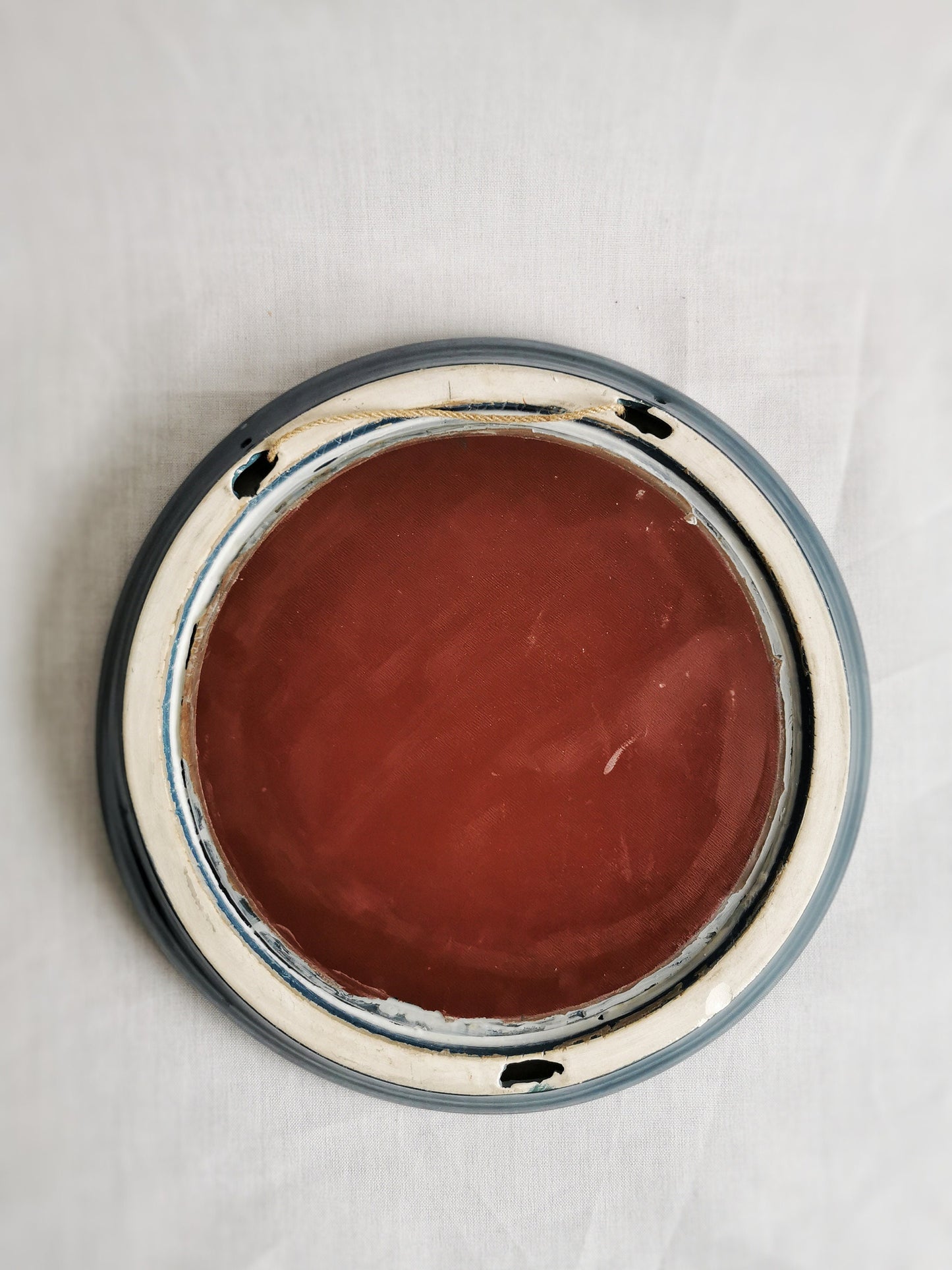 Art Deco ceramic wall mirror by Gmundner Keramik / austrian vintage 1970s
