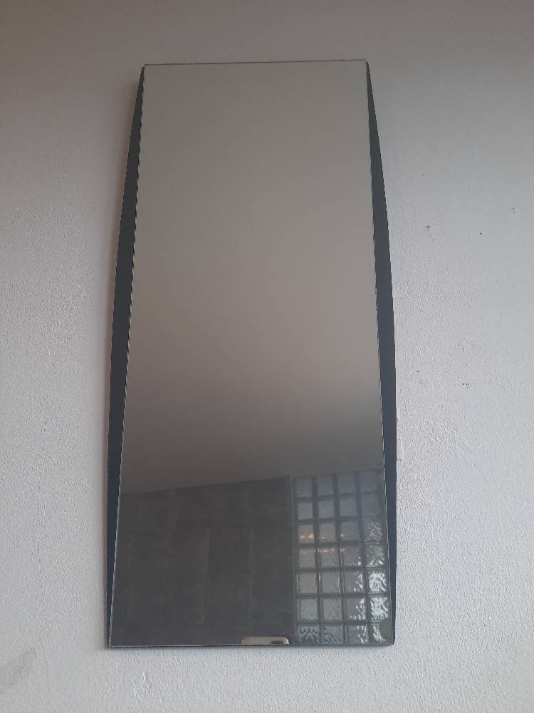 Original kidney asymmetrical vintage mirror from the 60s