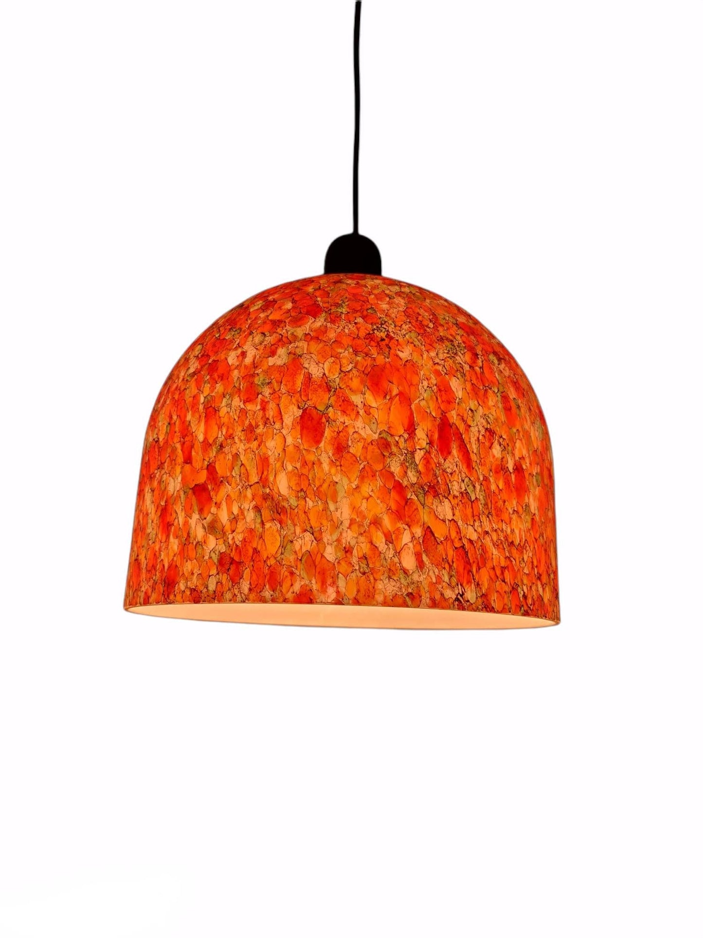 Rare and elegant Mid-Century Modern pendant lamp by Peill & Putzler, Germany, 1970s.