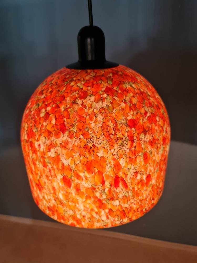 Rare and elegant Mid-Century Modern pendant lamp by Peill & Putzler, Germany, 1970s.