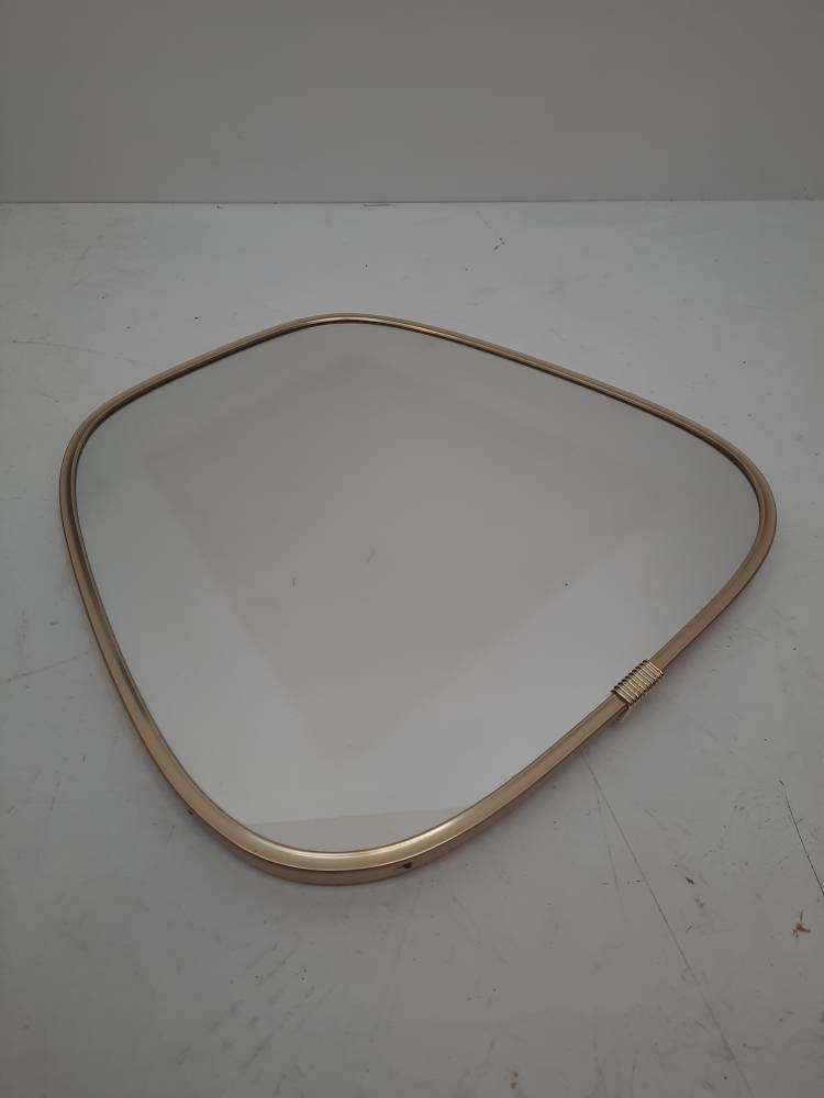 Mid Century asymmetric Nieren Spiegel - Small Kidney mirror from the 50s-60s rockabilly