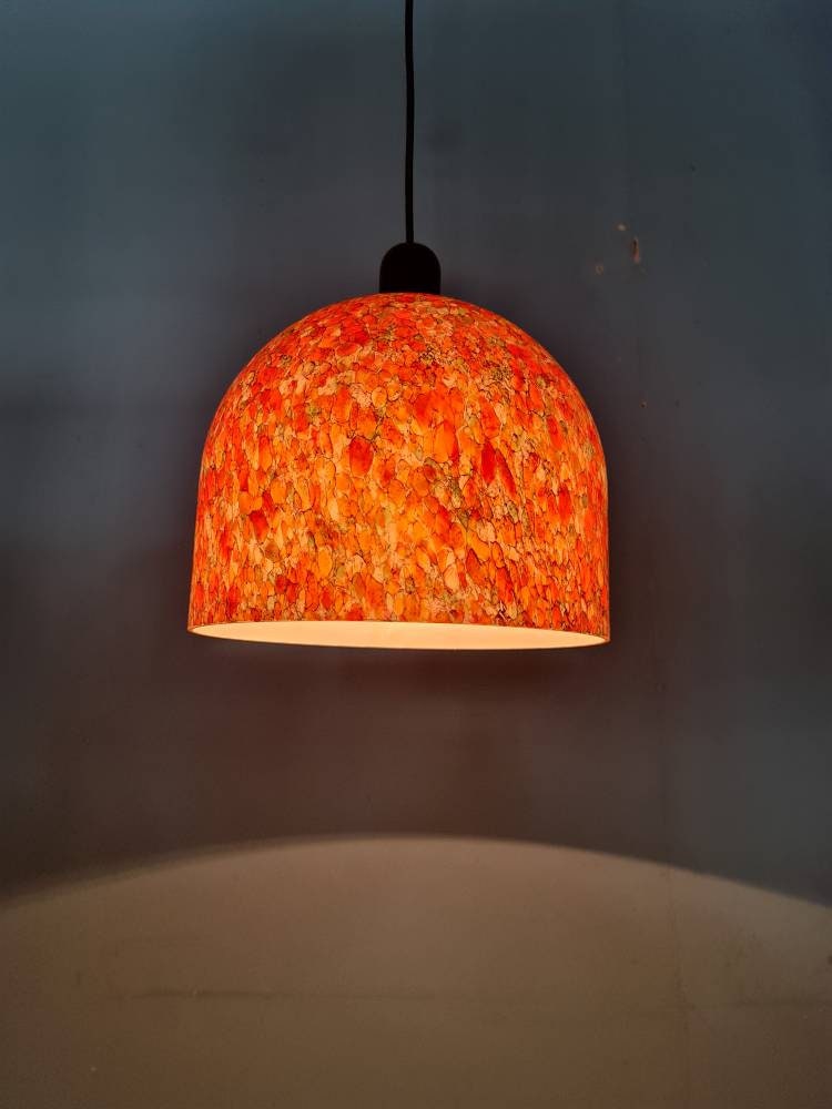 Rare and elegant Mid-Century Modern pendant lamp by Peill & Putzler, Germany, 1970s.