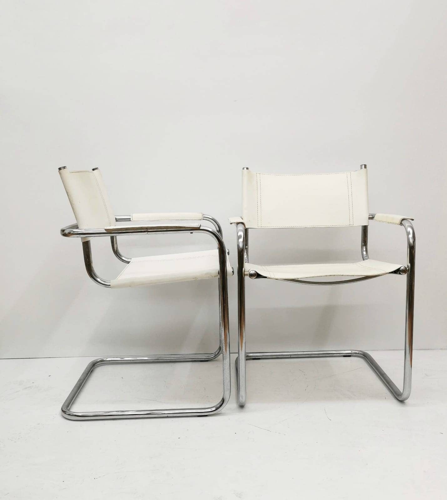 1 of 2 Model MG5 Centro Studi desk chair by Mart Stam & Marcel Breuer for Matteo Grassi, 1970s