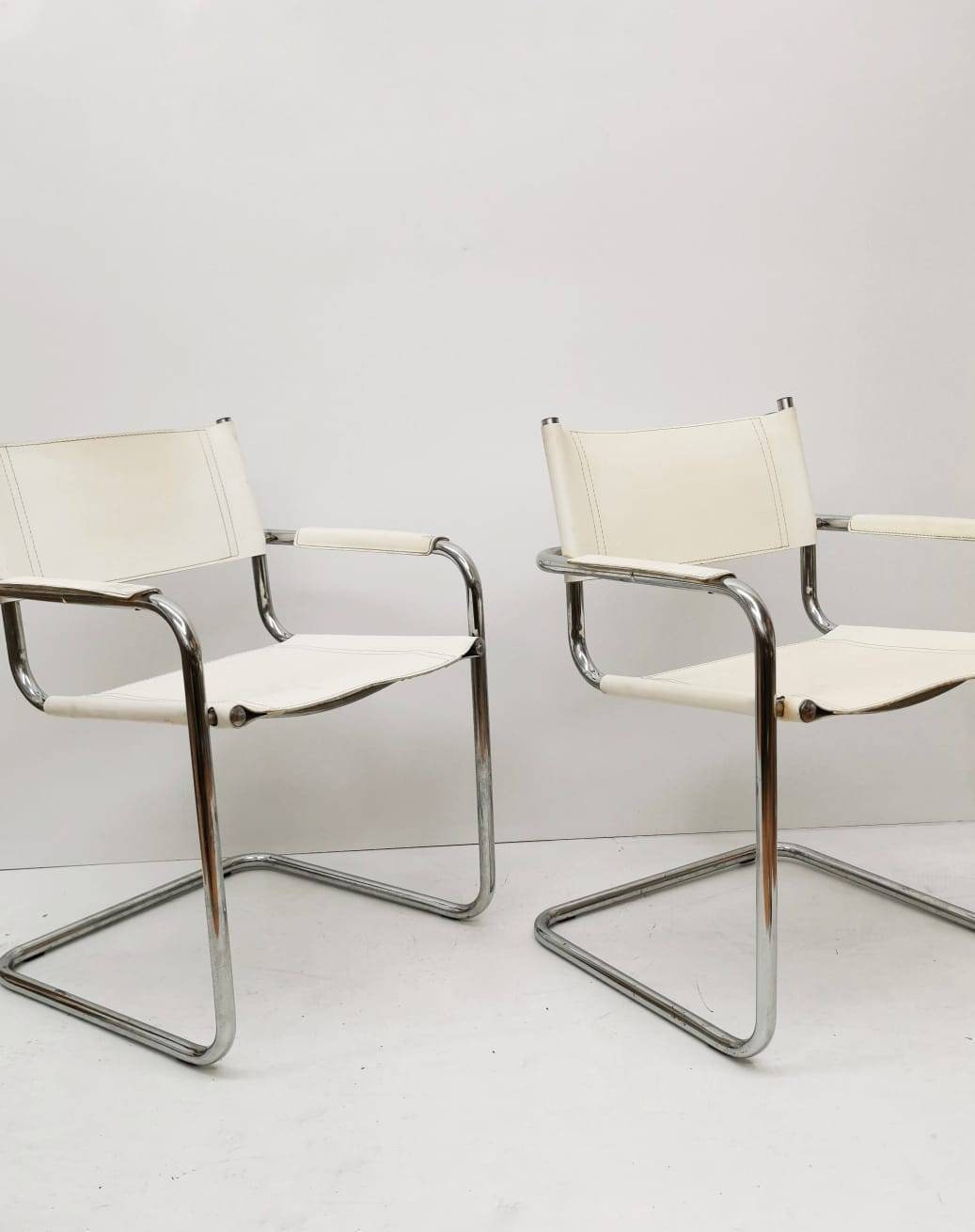 1 of 2 Model MG5 Centro Studi desk chair by Mart Stam & Marcel Breuer for Matteo Grassi, 1970s
