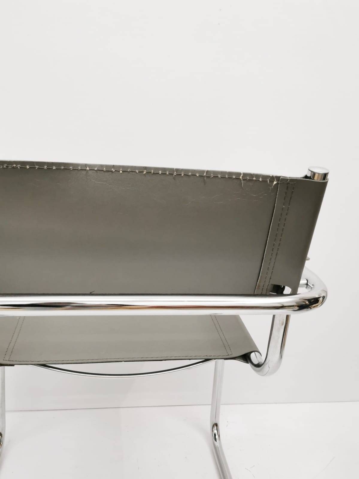 1 of 2 Model MG5 Centro Studi desk chair by Mart Stam & Marcel Breuer for Matteo Grassi, 1970s