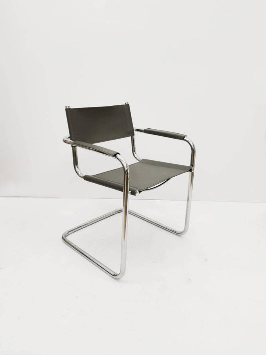 1 of 2 Model MG5 Centro Studi desk chair by Mart Stam & Marcel Breuer for Matteo Grassi, 1970s