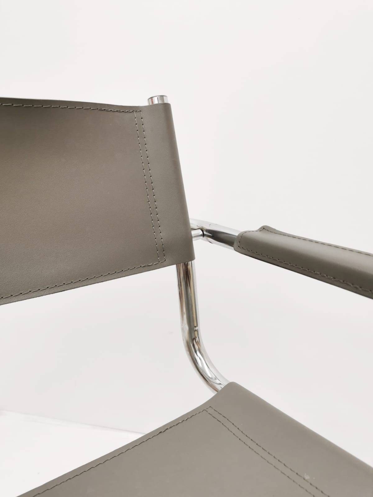 1 of 2 Model MG5 Centro Studi desk chair by Mart Stam & Marcel Breuer for Matteo Grassi, 1970s