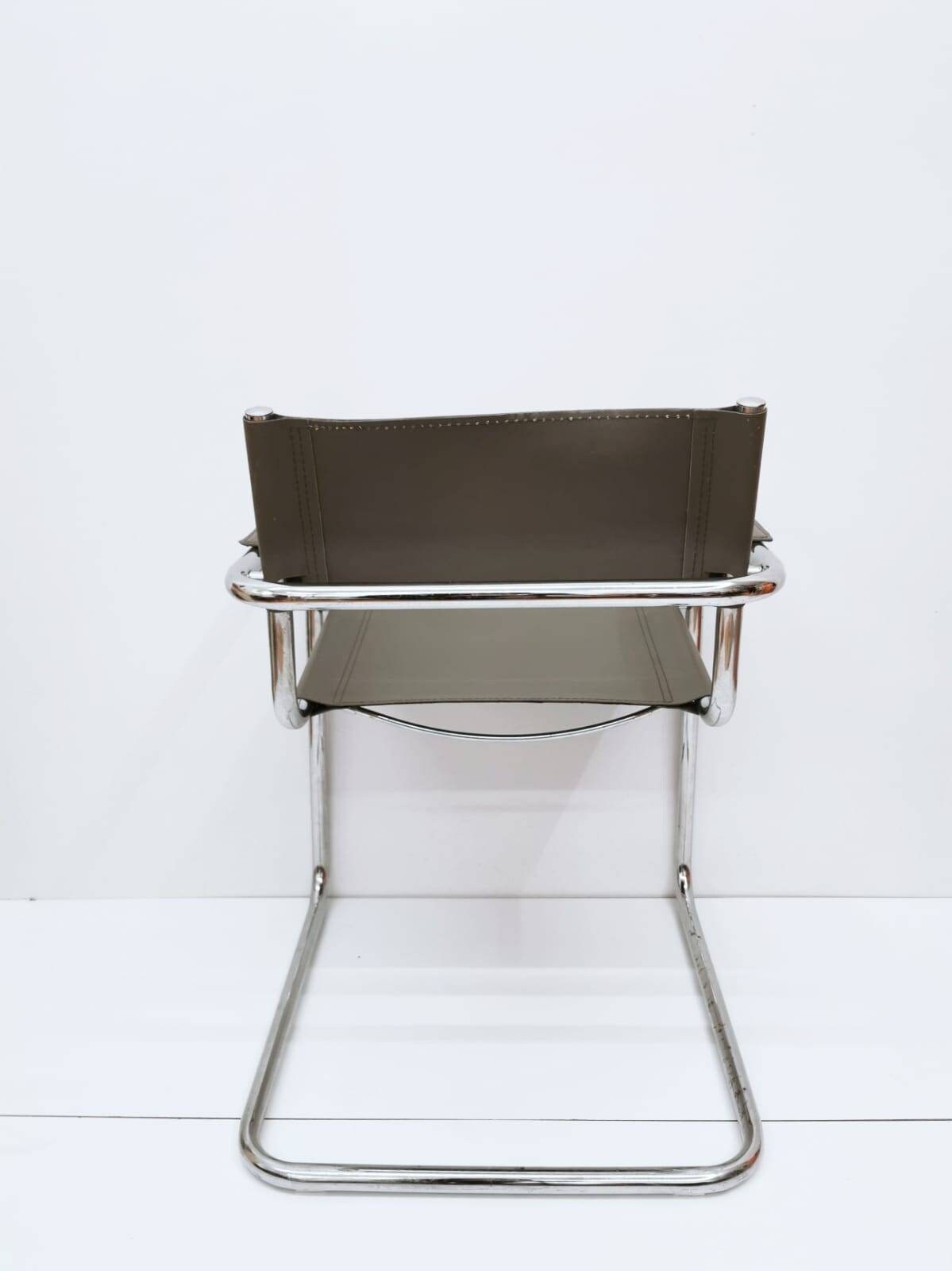 1 of 2 Model s34 Centro Studi desk chair by Mart Stam & Marcel Breuer for Matteo Grassi, 1970s