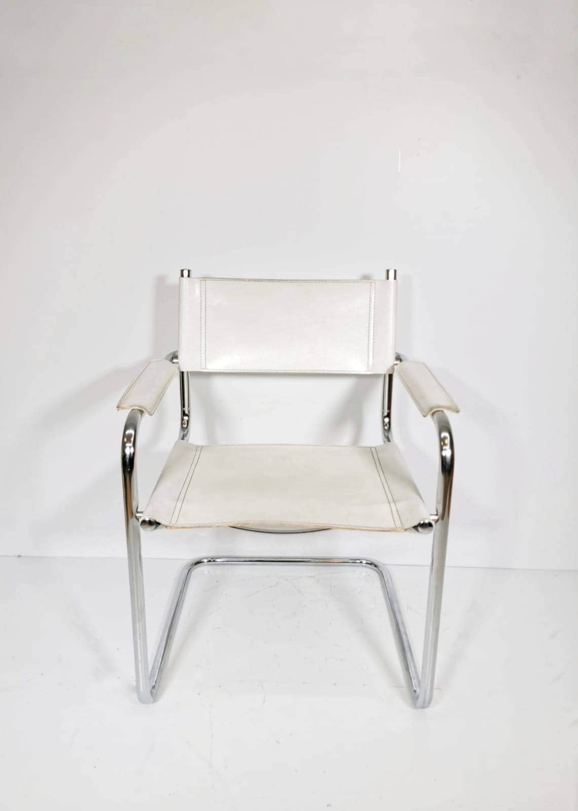 1 of 4 Model Studi bauhaus desk chair by Mart Stam & Marcel Breuer Italy 1970s