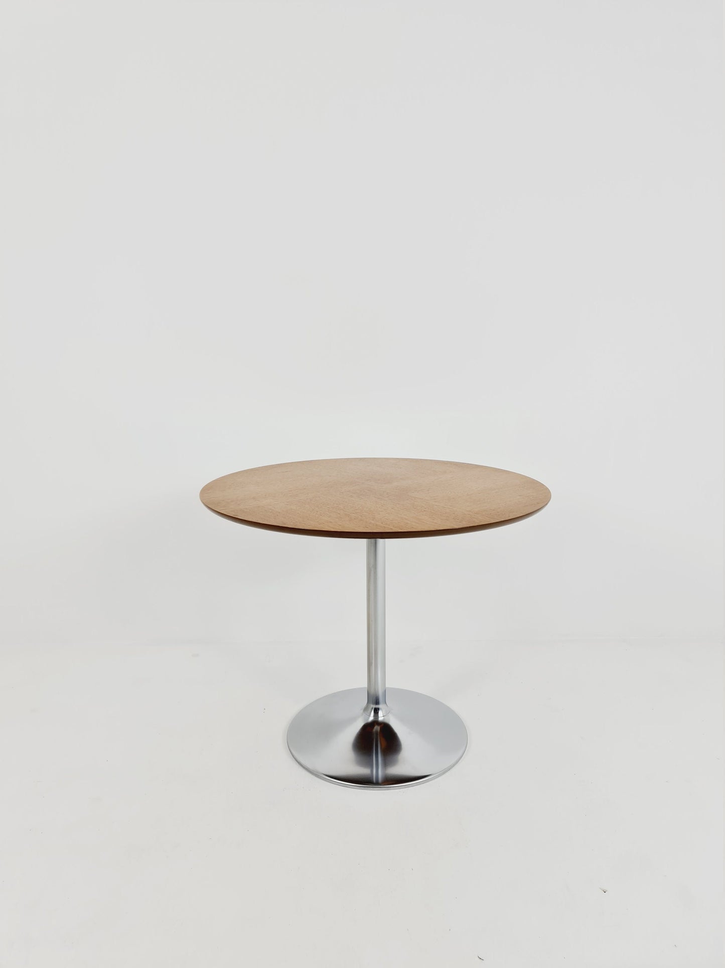 Space age vintage teak & chrome coffee table 1970s