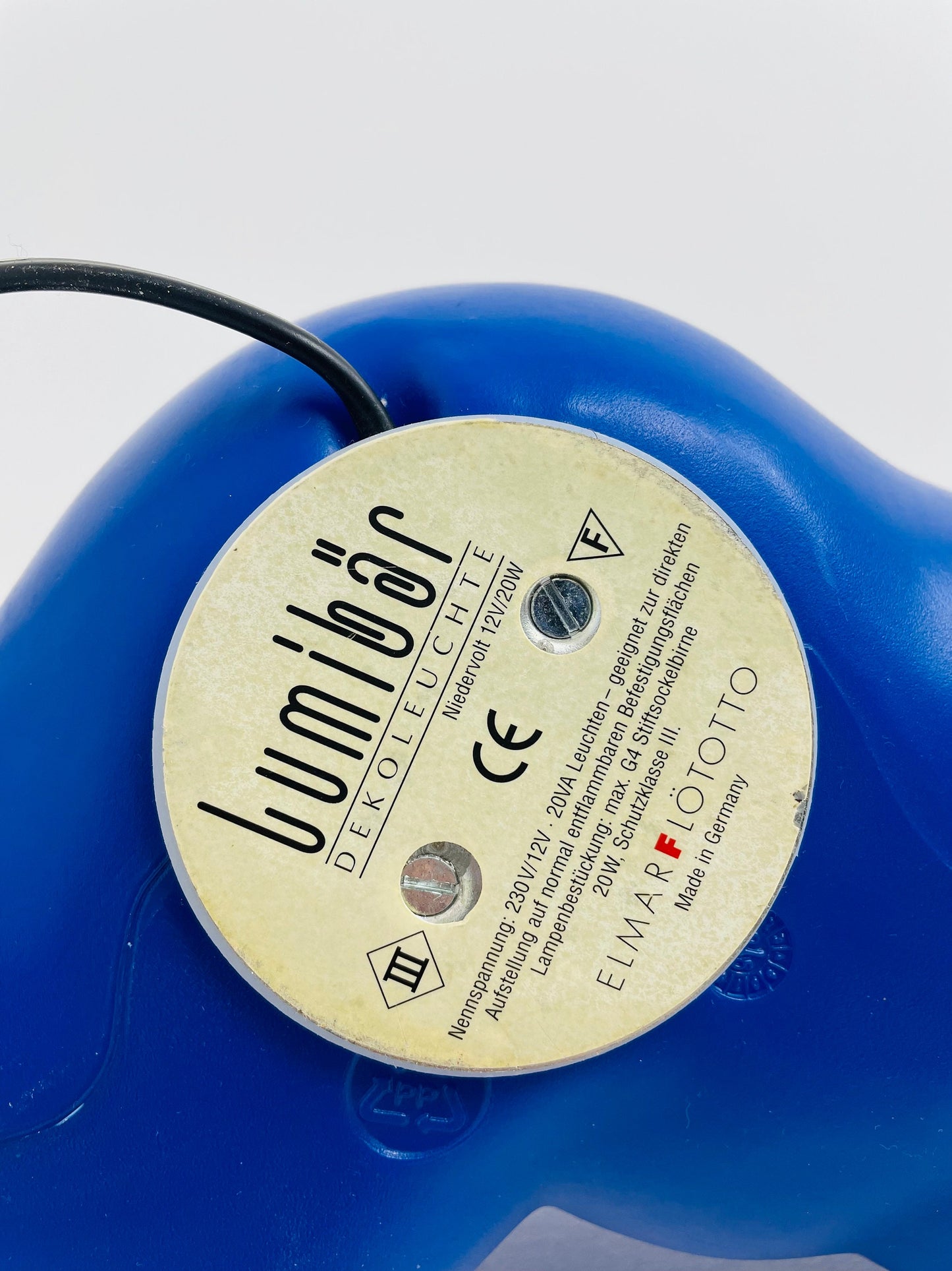 Lumi bear retro table/ desk lamp by Elmar flötotto for flötotto