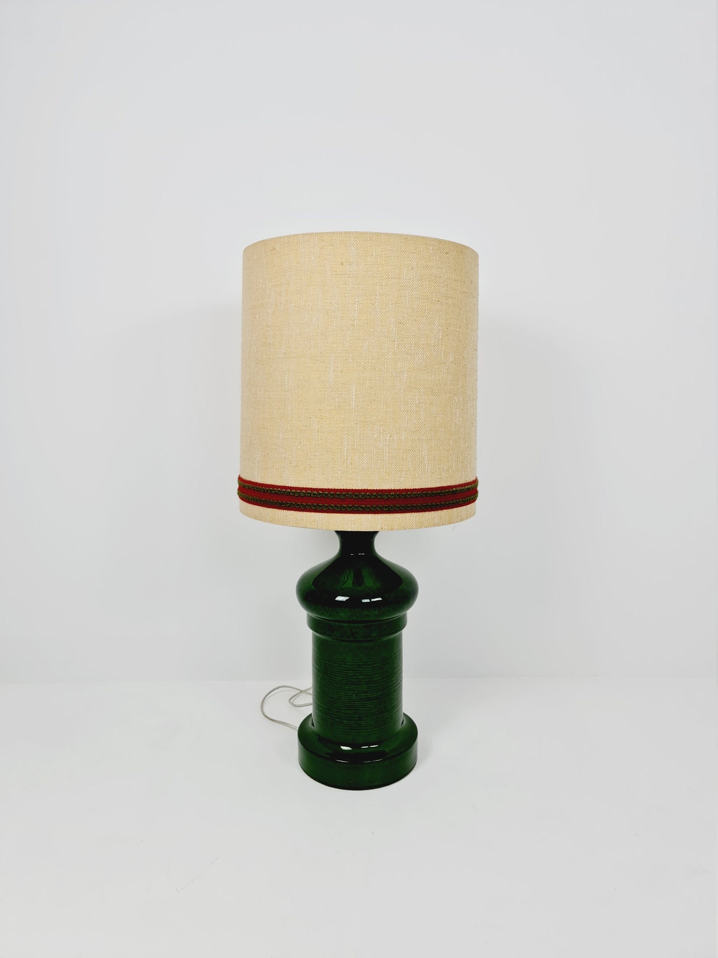 Large German table lamp ceramic base original 60s/70s, Space age design