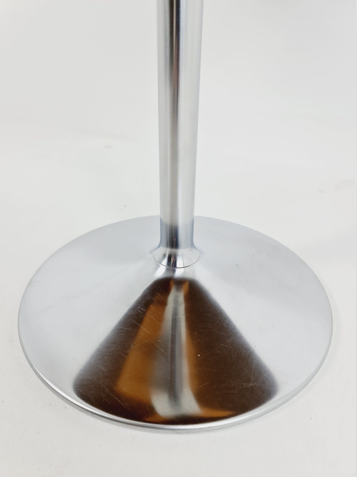 Space age vintage teak & chrome coffee table 1970s