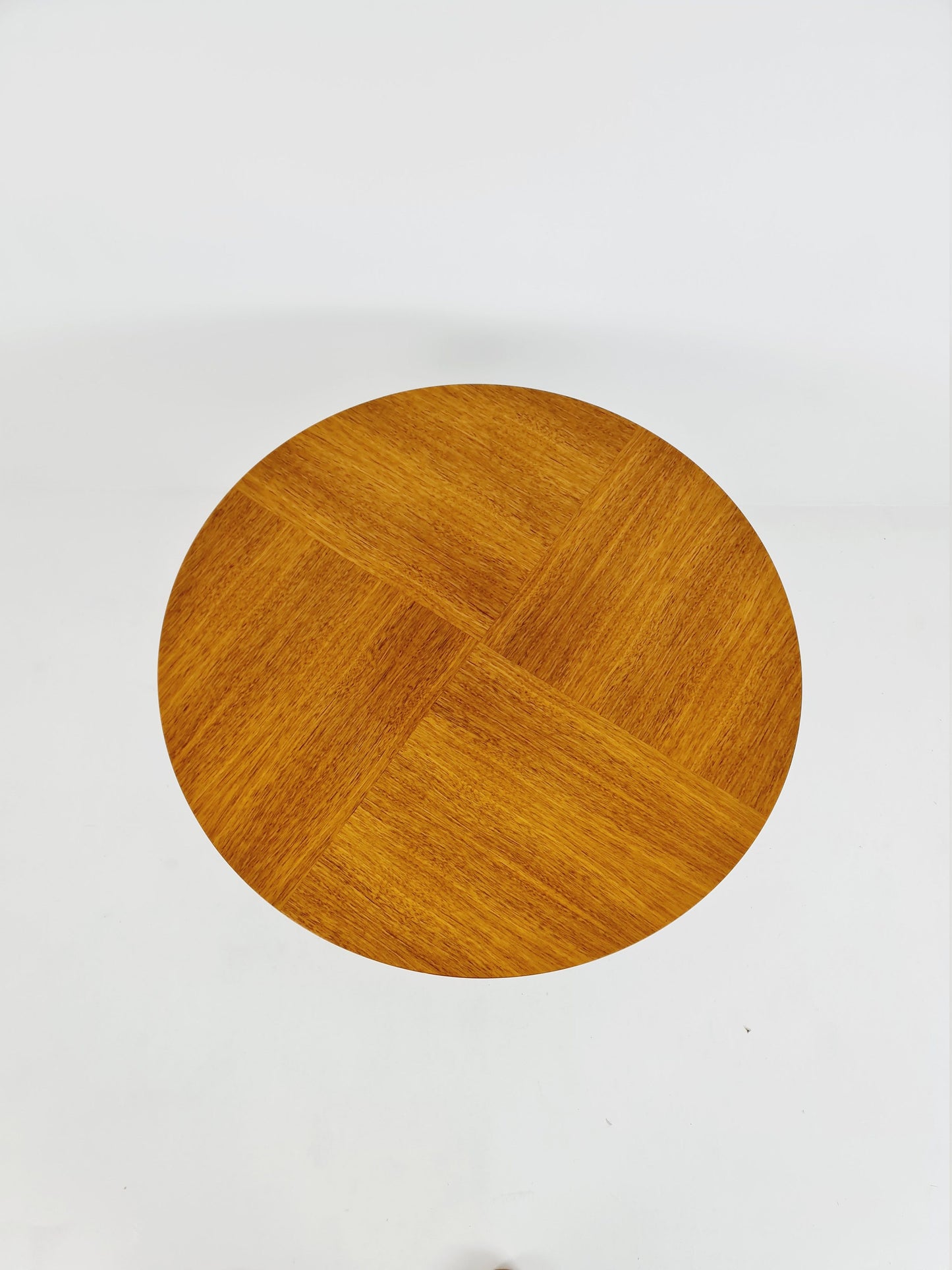 Space age vintage teak & chrome coffee table 1970s