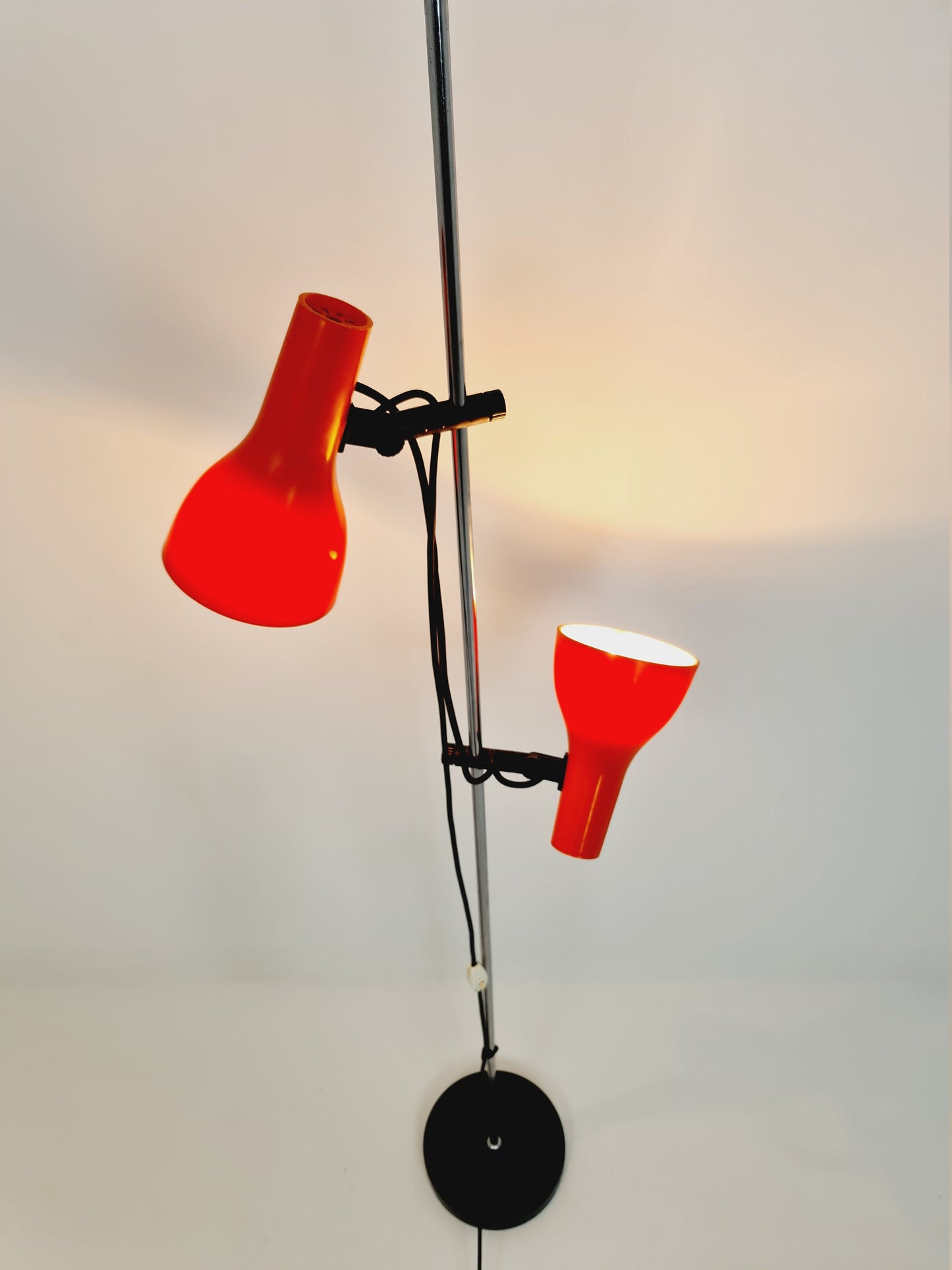 Space age orange floor lamp, Germany, 1970s
