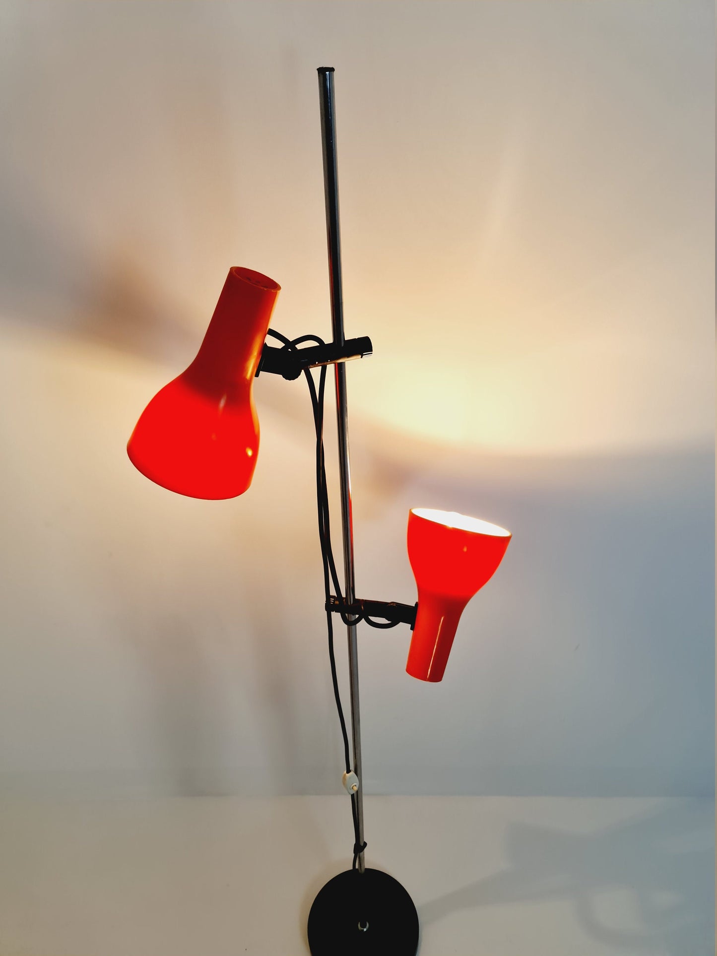 Space age orange floor lamp, Germany, 1970s