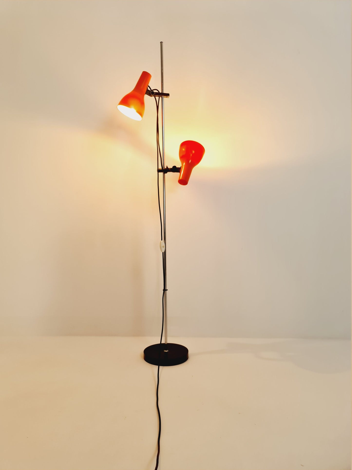 Space age orange floor lamp, Germany, 1970s