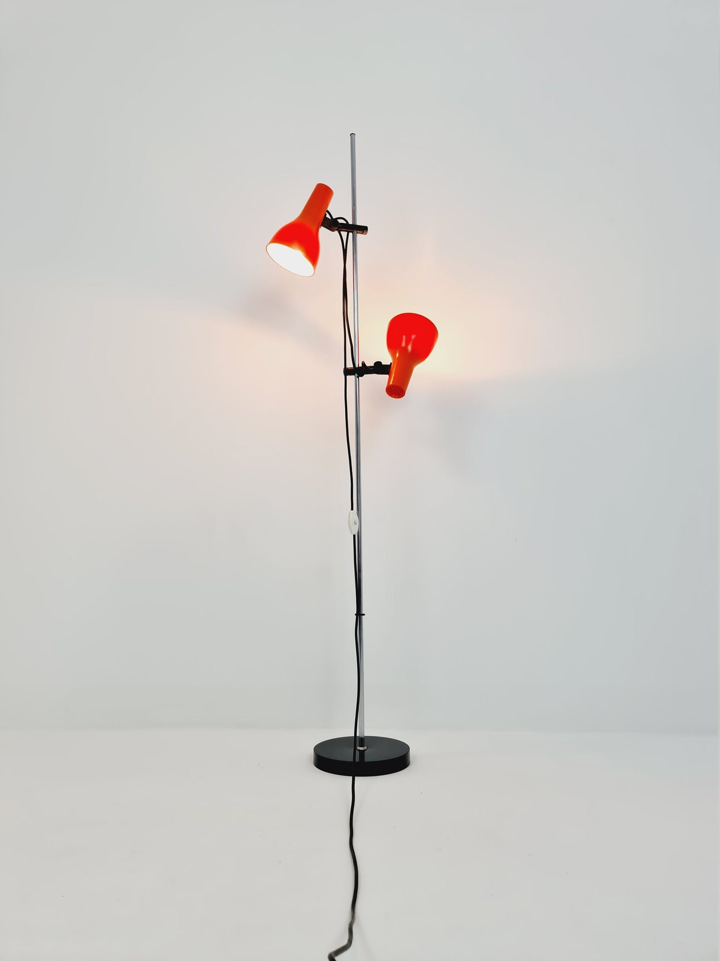 Space age orange floor lamp, Germany, 1970s