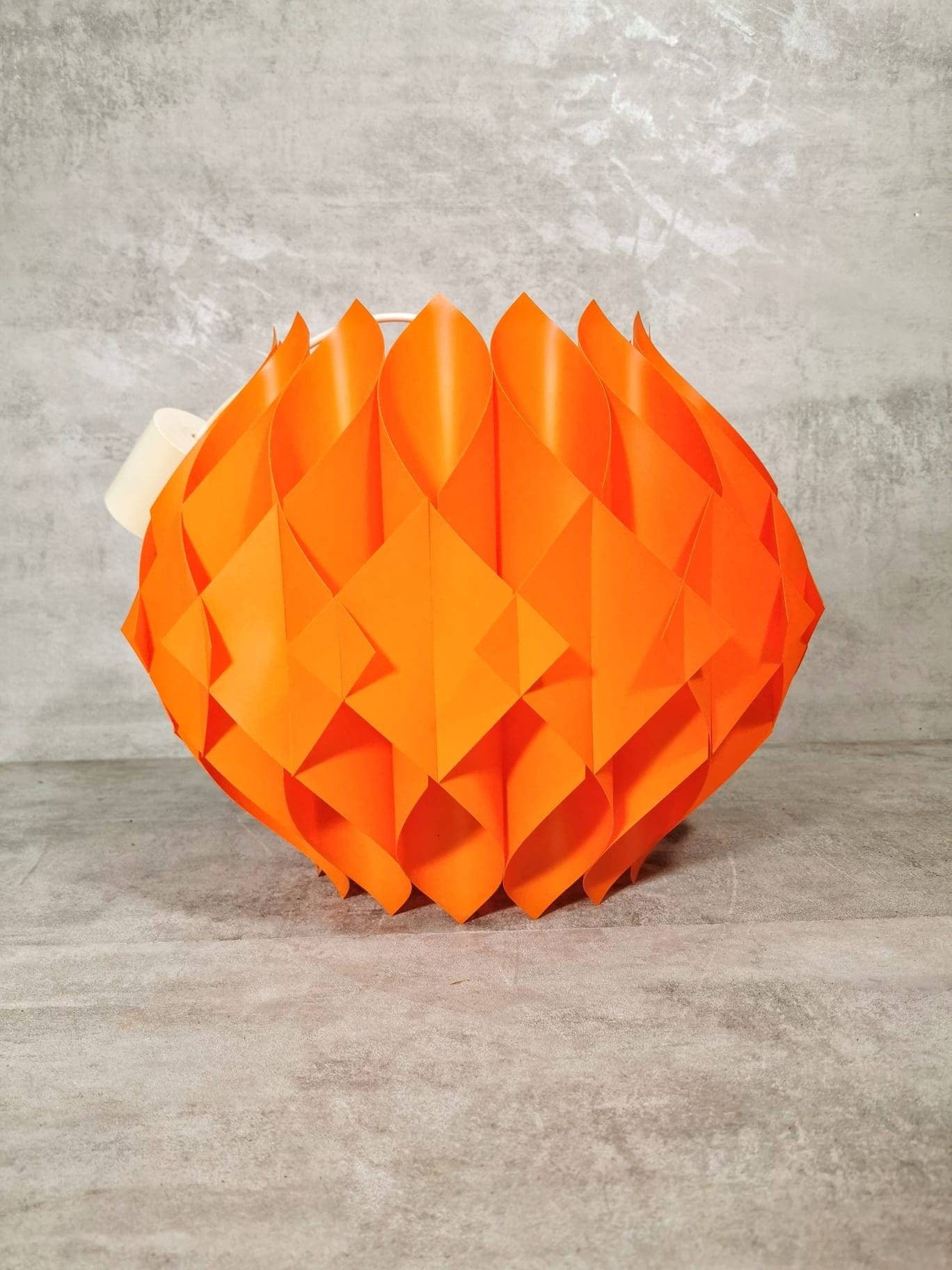 Vintage orange Butterfly xl size Pendant Lamp by Lars Schiøler for Hoyrup, 1960s , Denmark