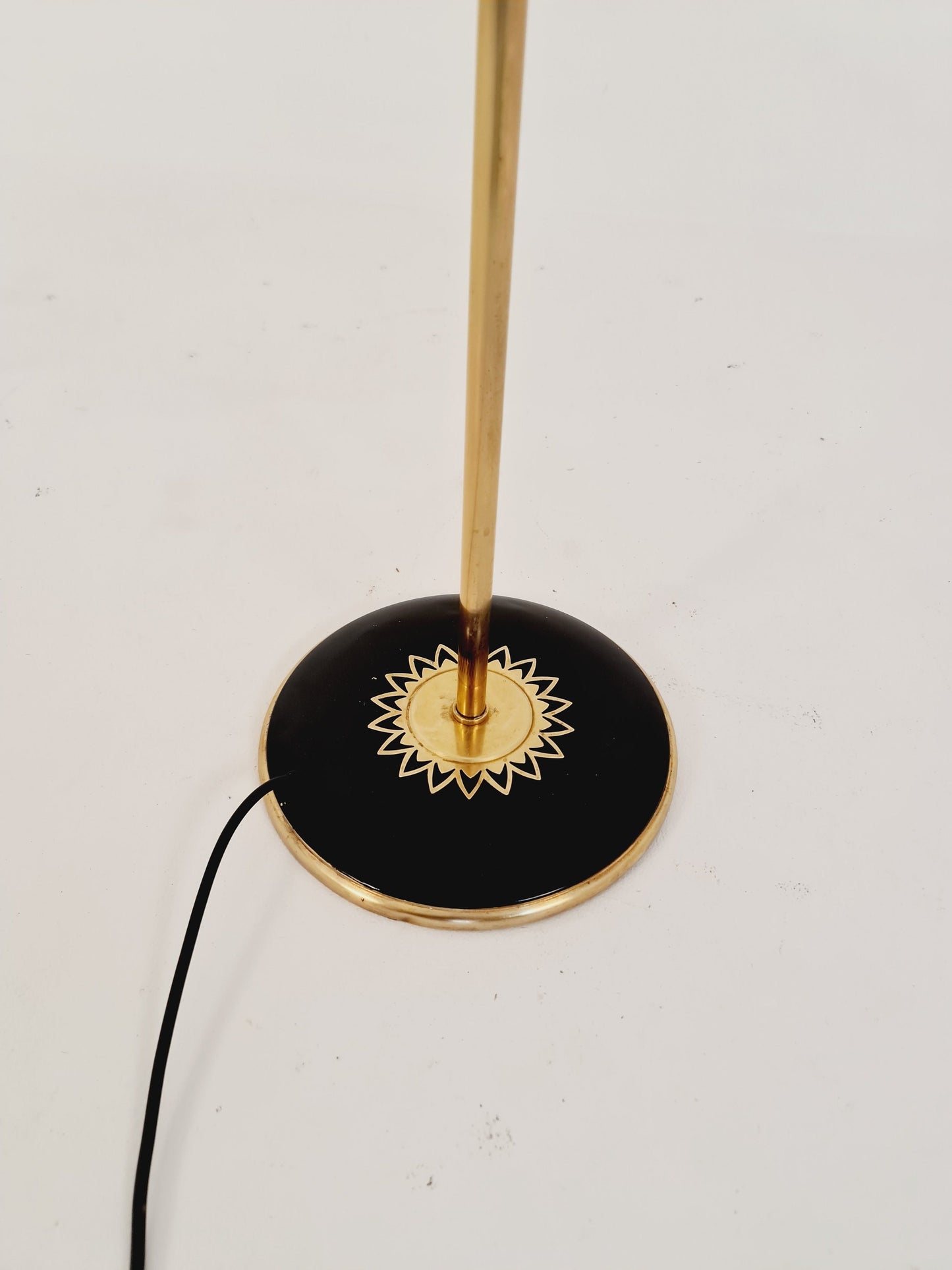 50er Stehlampe (tüten Lampe) Messing flex arme Lampe