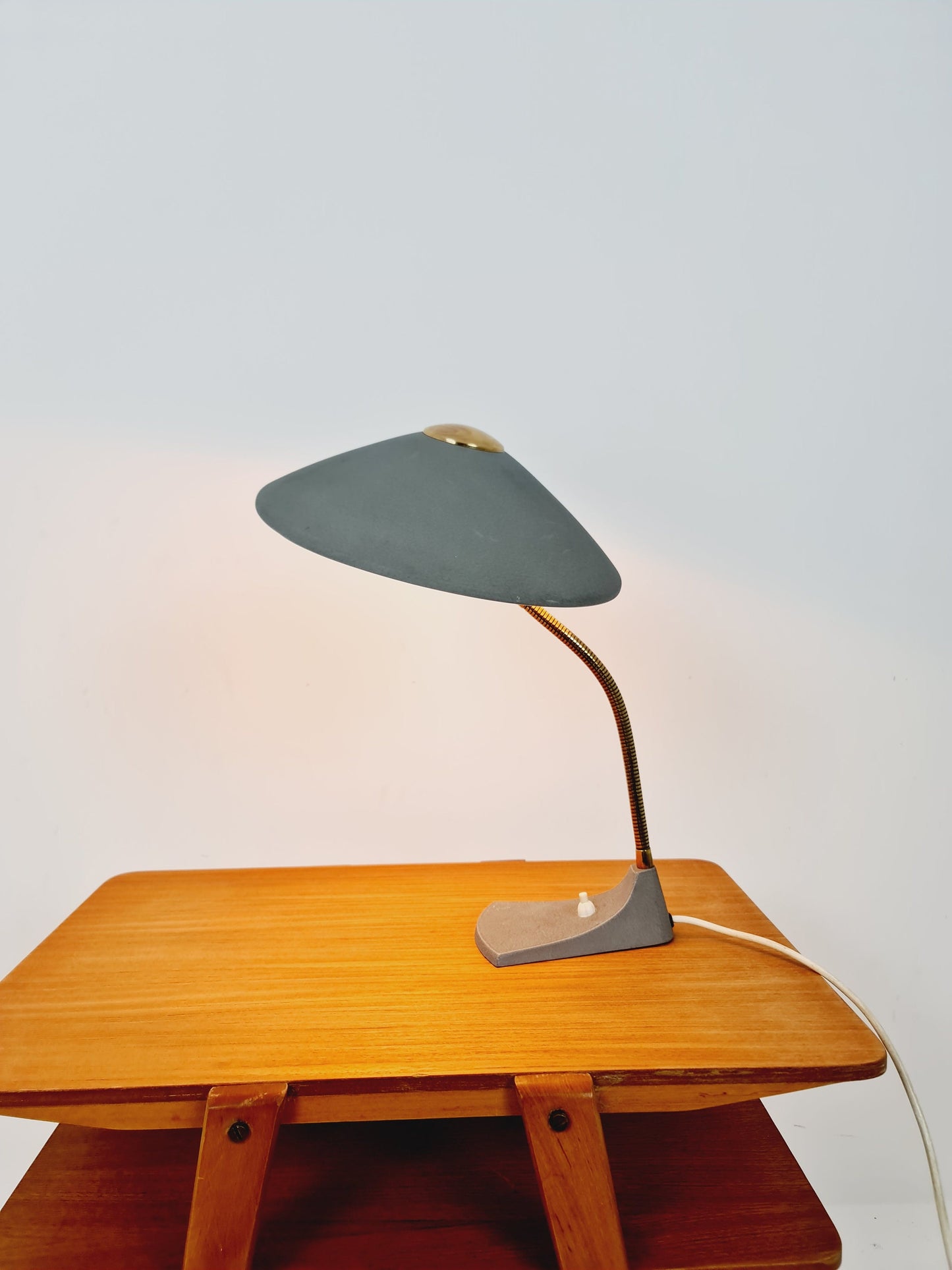 Art Deco German brass metal Table/desk lamp, 50s