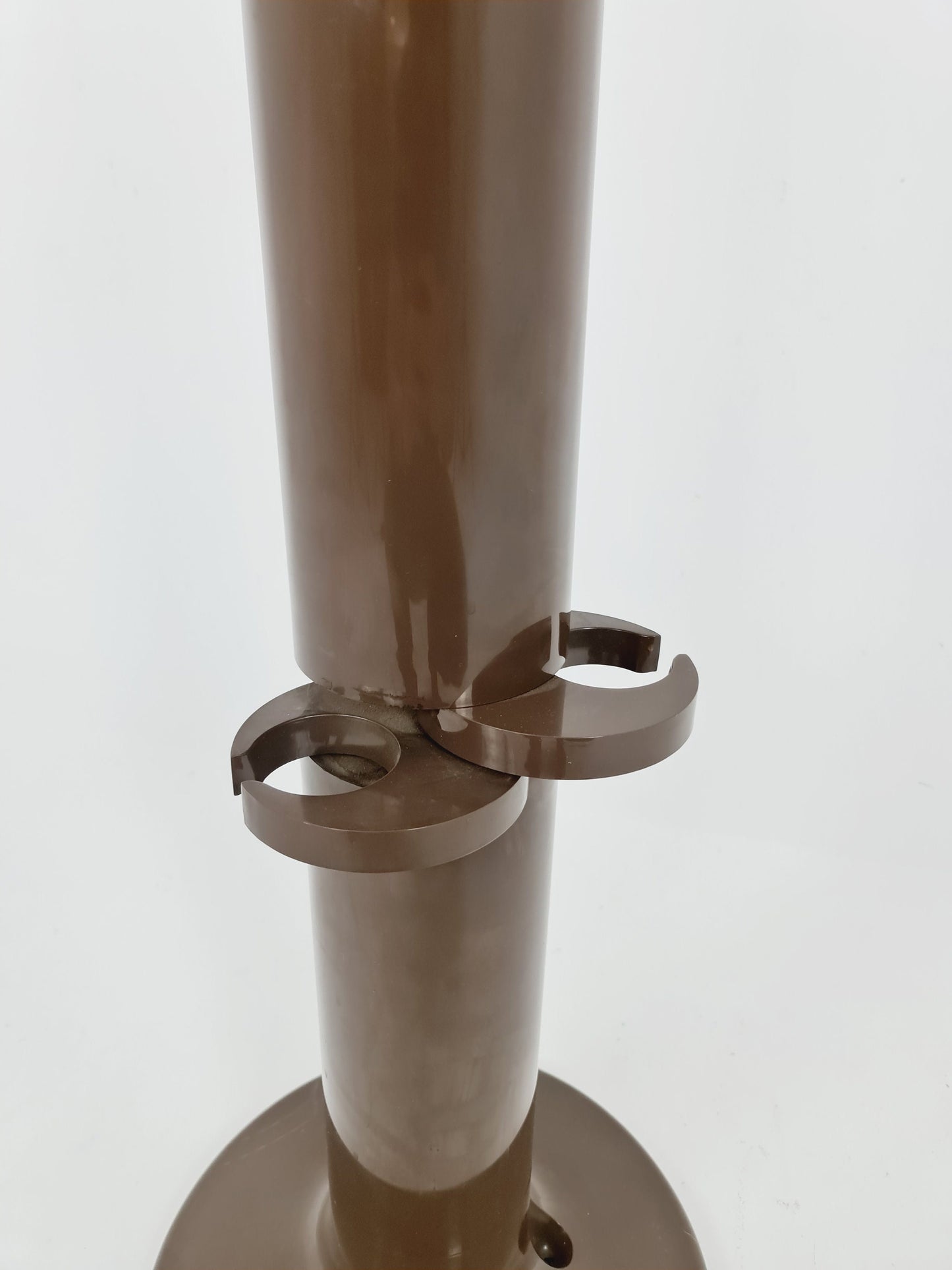 Giancarlo Piretti "Planta" Brown Plastic Italian Coat Rack Anonima Castelli 1972