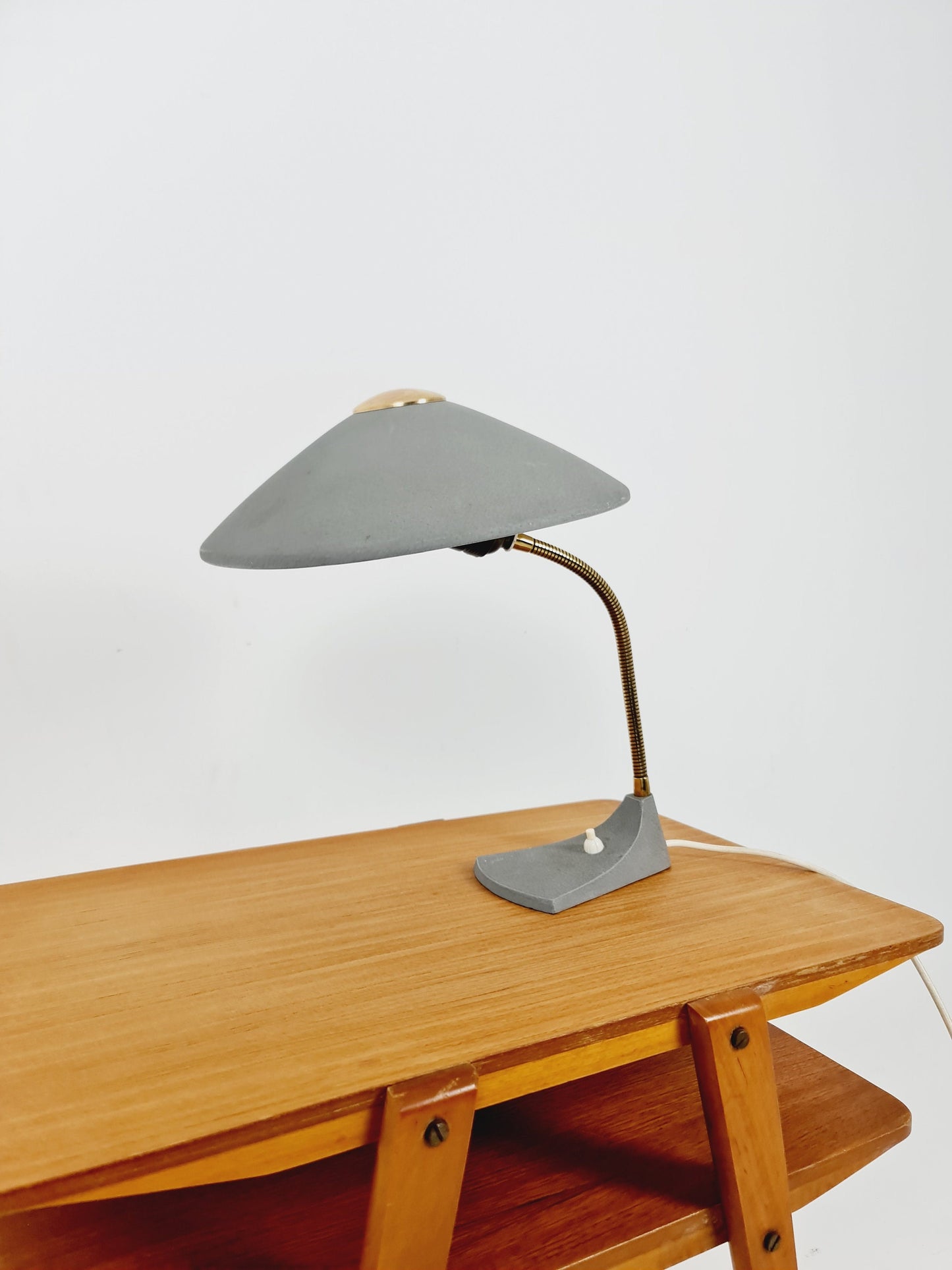 Art Deco German brass metal Table/desk lamp, 50s