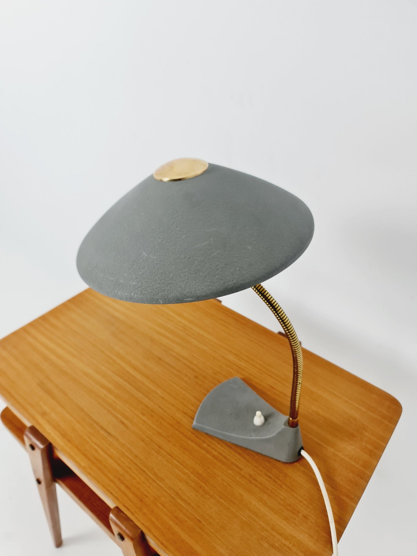 Art Deco German brass metal Table/desk lamp, 50s