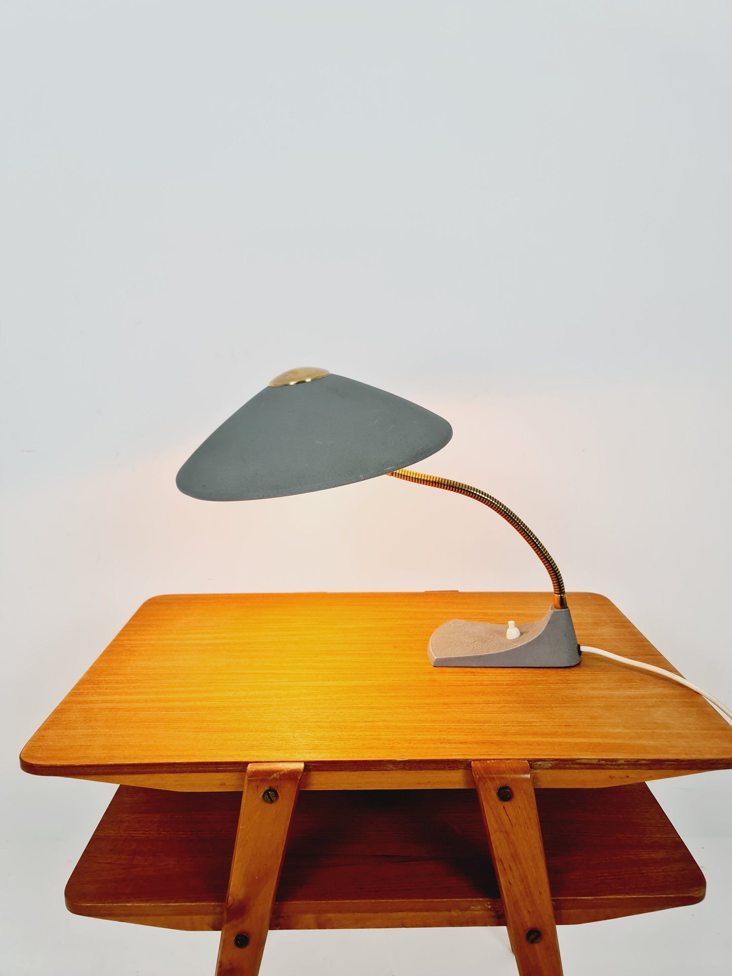 Art Deco German brass metal Table/desk lamp, 50s