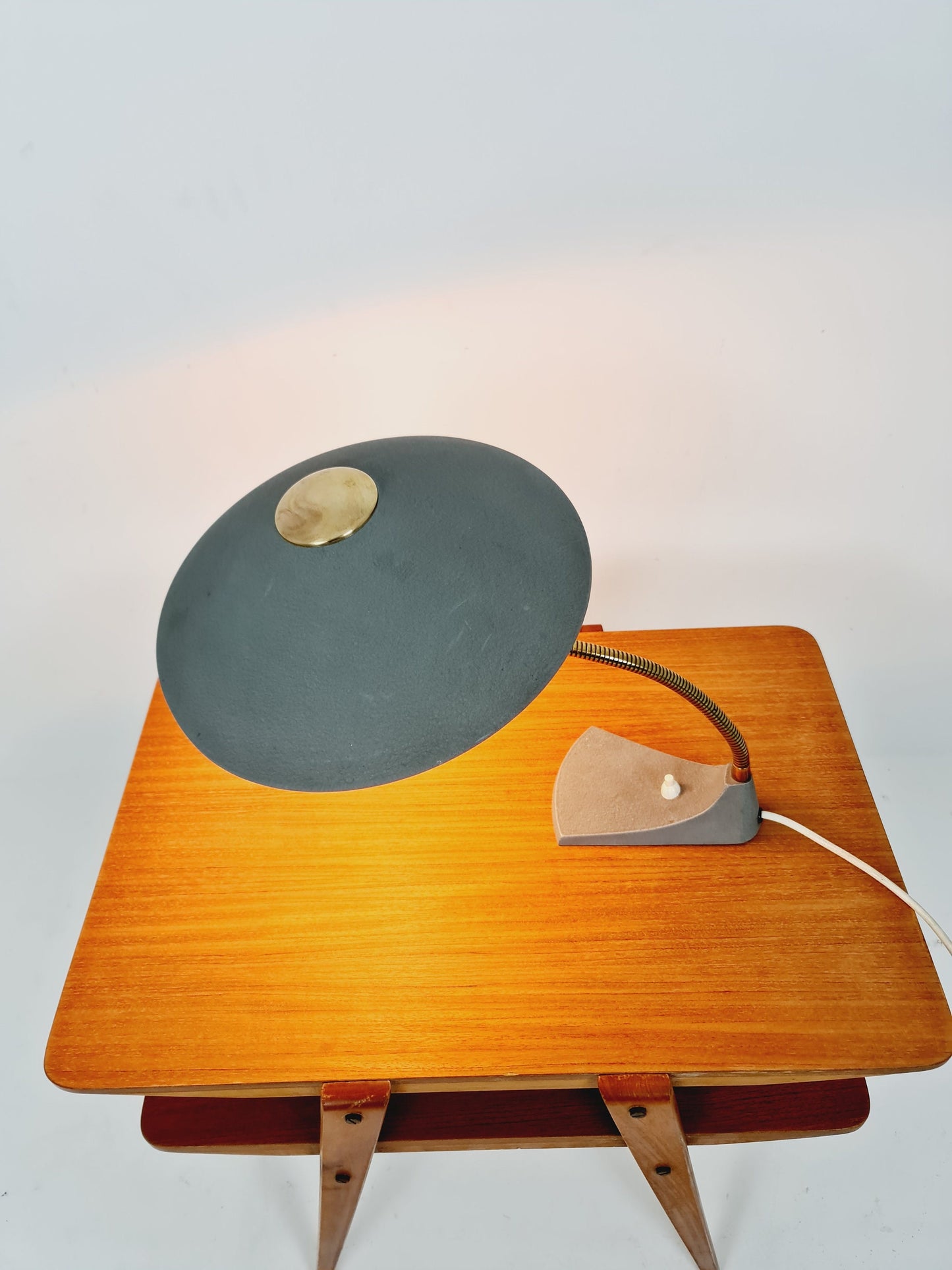 Art Deco German brass metal Table/desk lamp, 50s