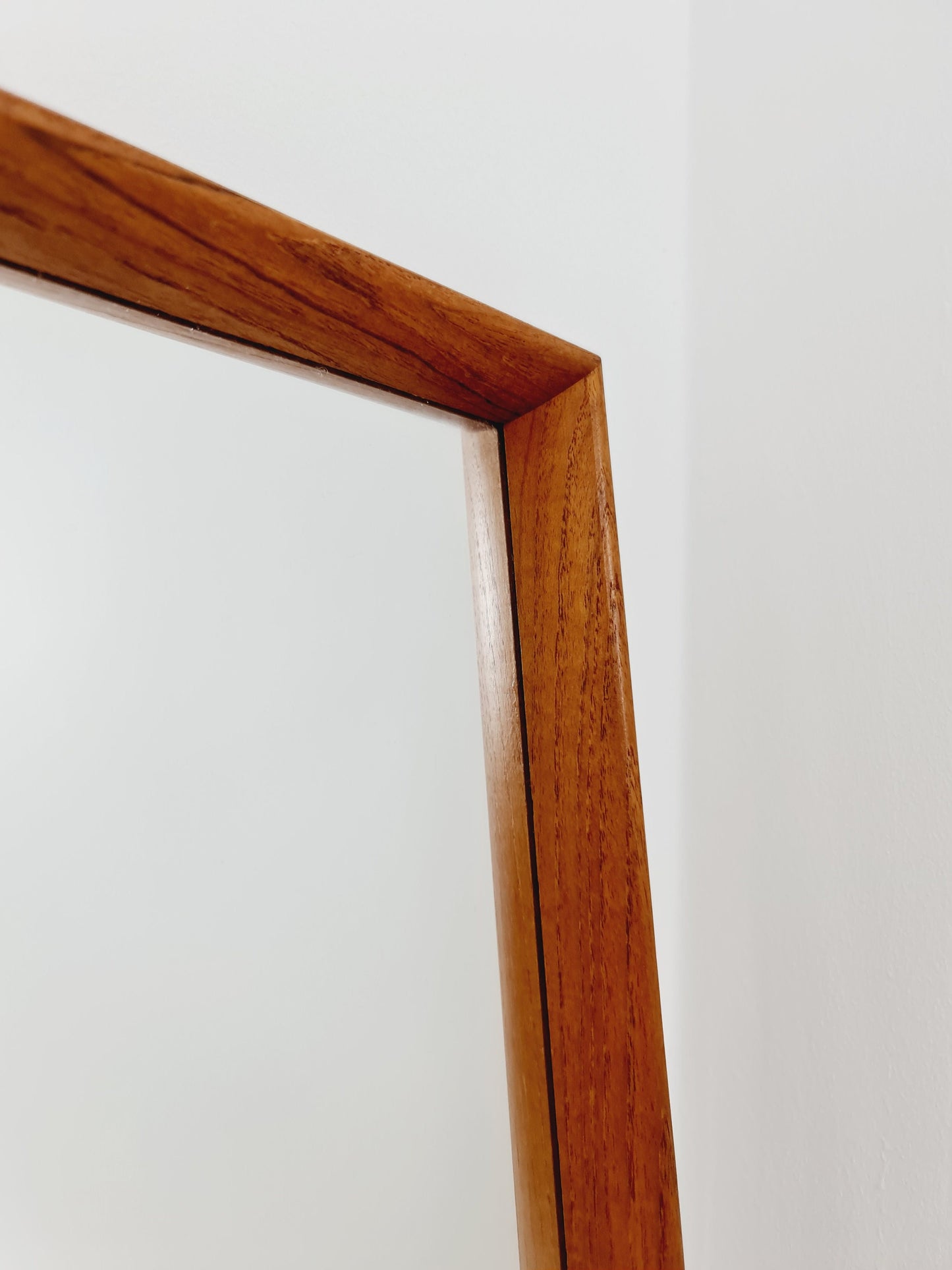 Teak swedish mid-century Modern wall-mounted mirror from the 1960s