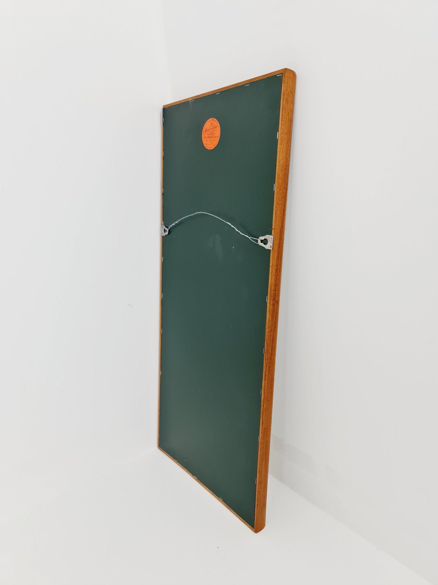 Teak swedish mid-century Modern wall-mounted mirror from the 1960s