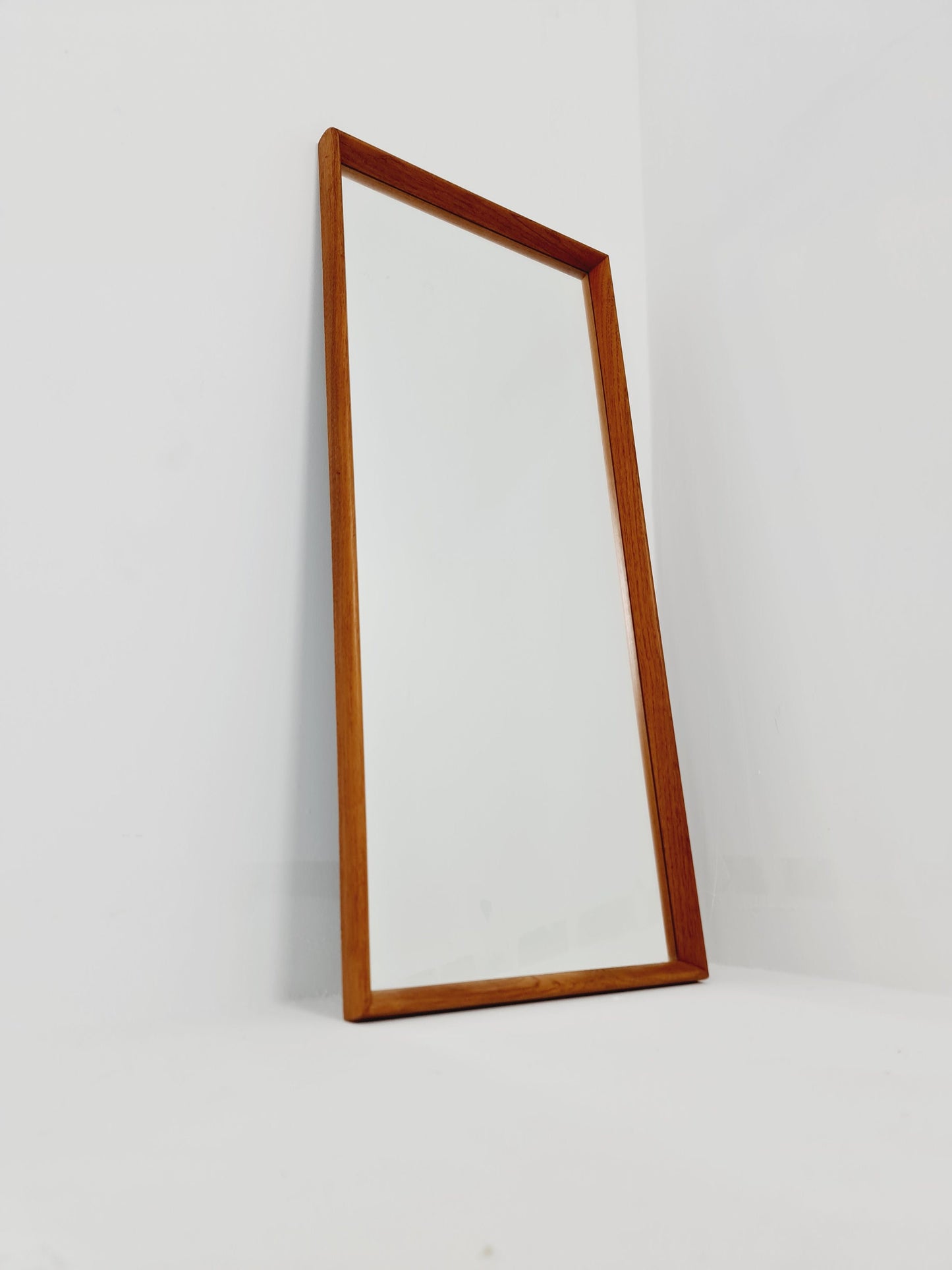 Teak swedish mid-century Modern wall-mounted mirror from the 1960s