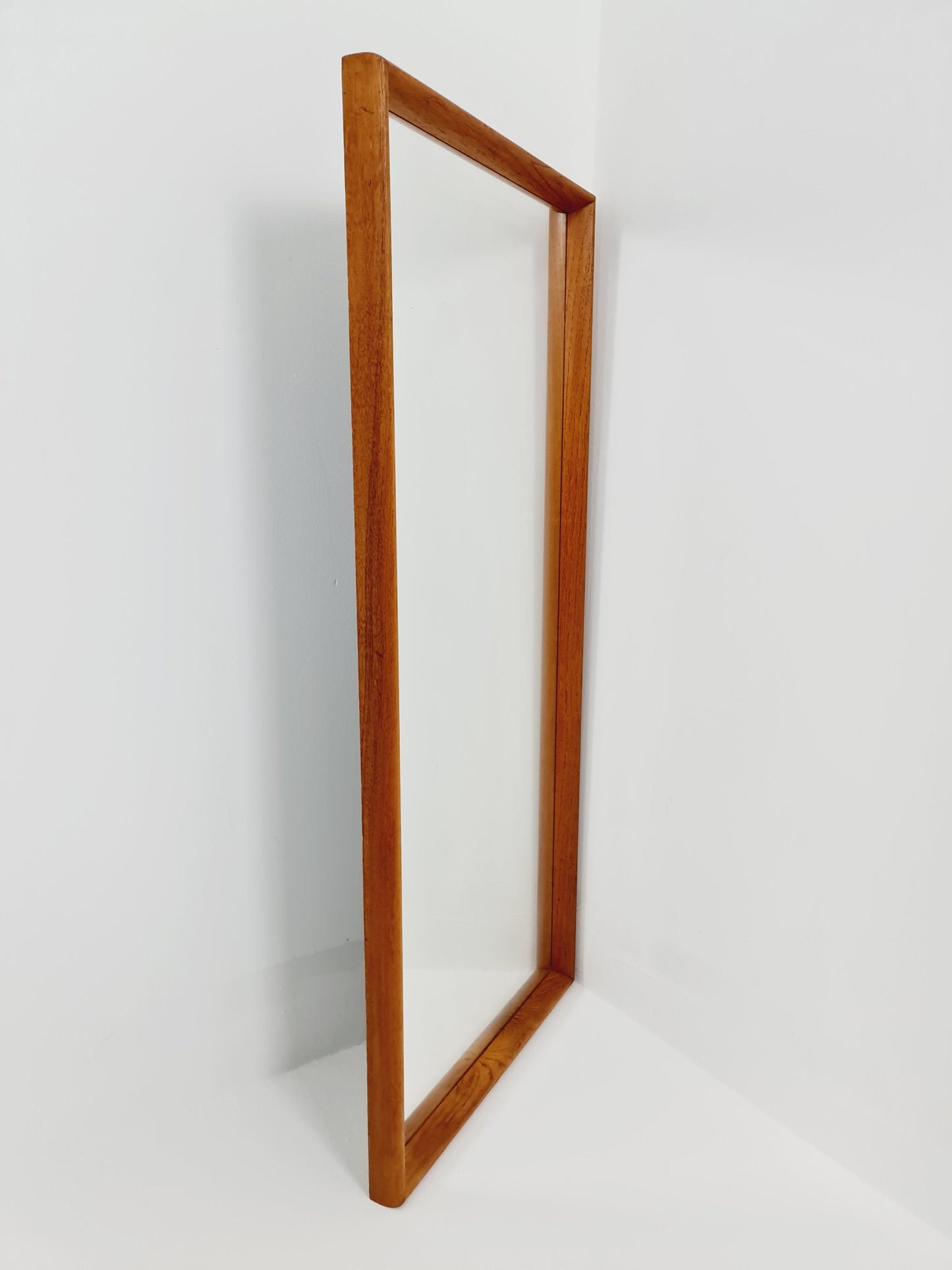 Teak swedish mid-century Modern wall-mounted mirror from the 1960s