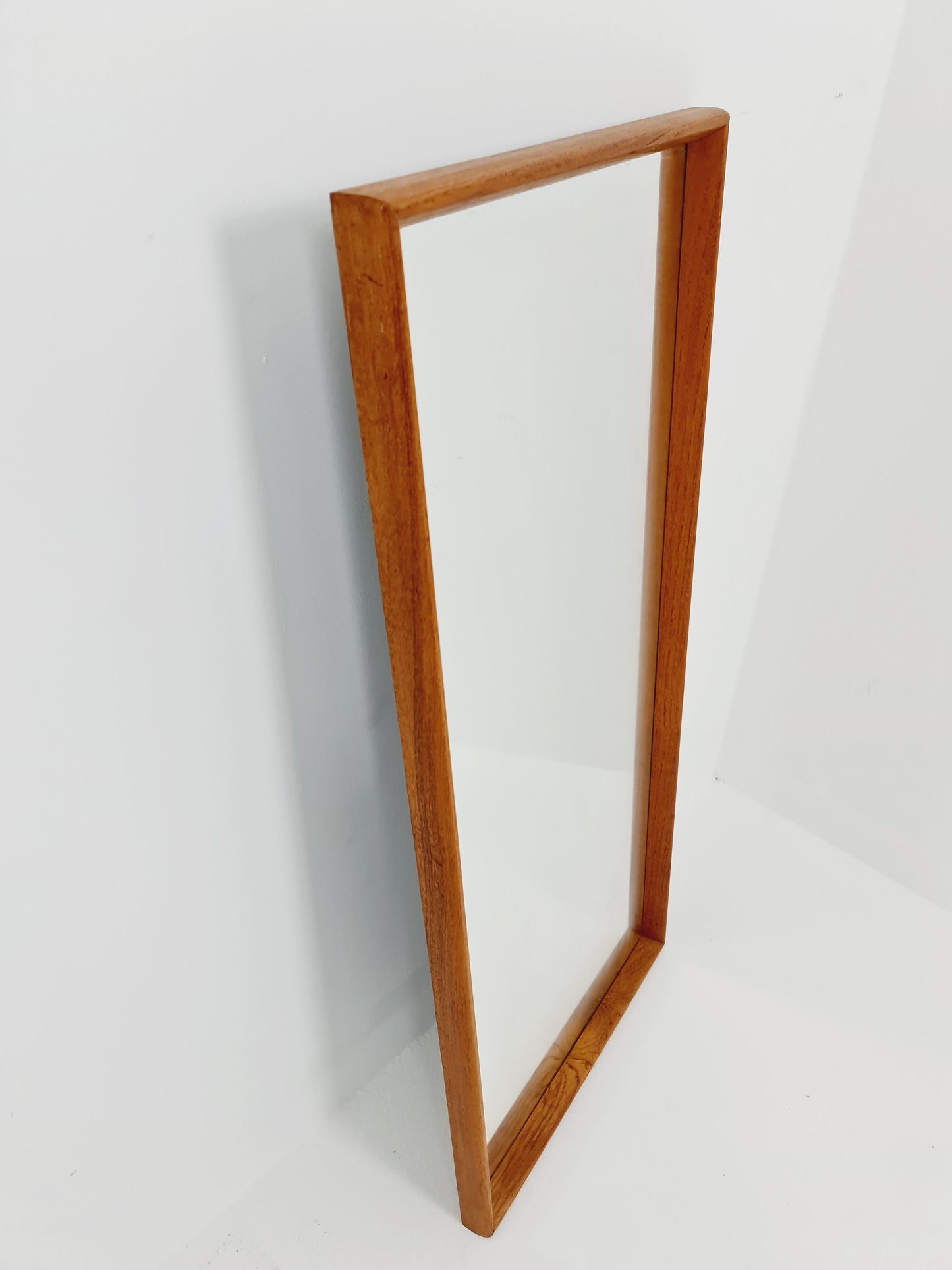 Teak swedish mid-century Modern wall-mounted mirror from the 1960s