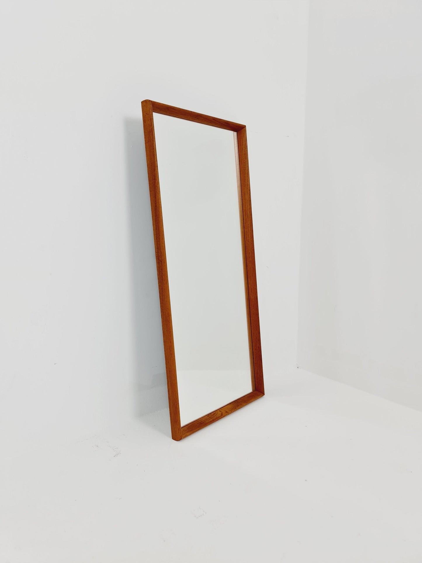 Teak swedish mid-century Modern wall-mounted mirror from the 1960s