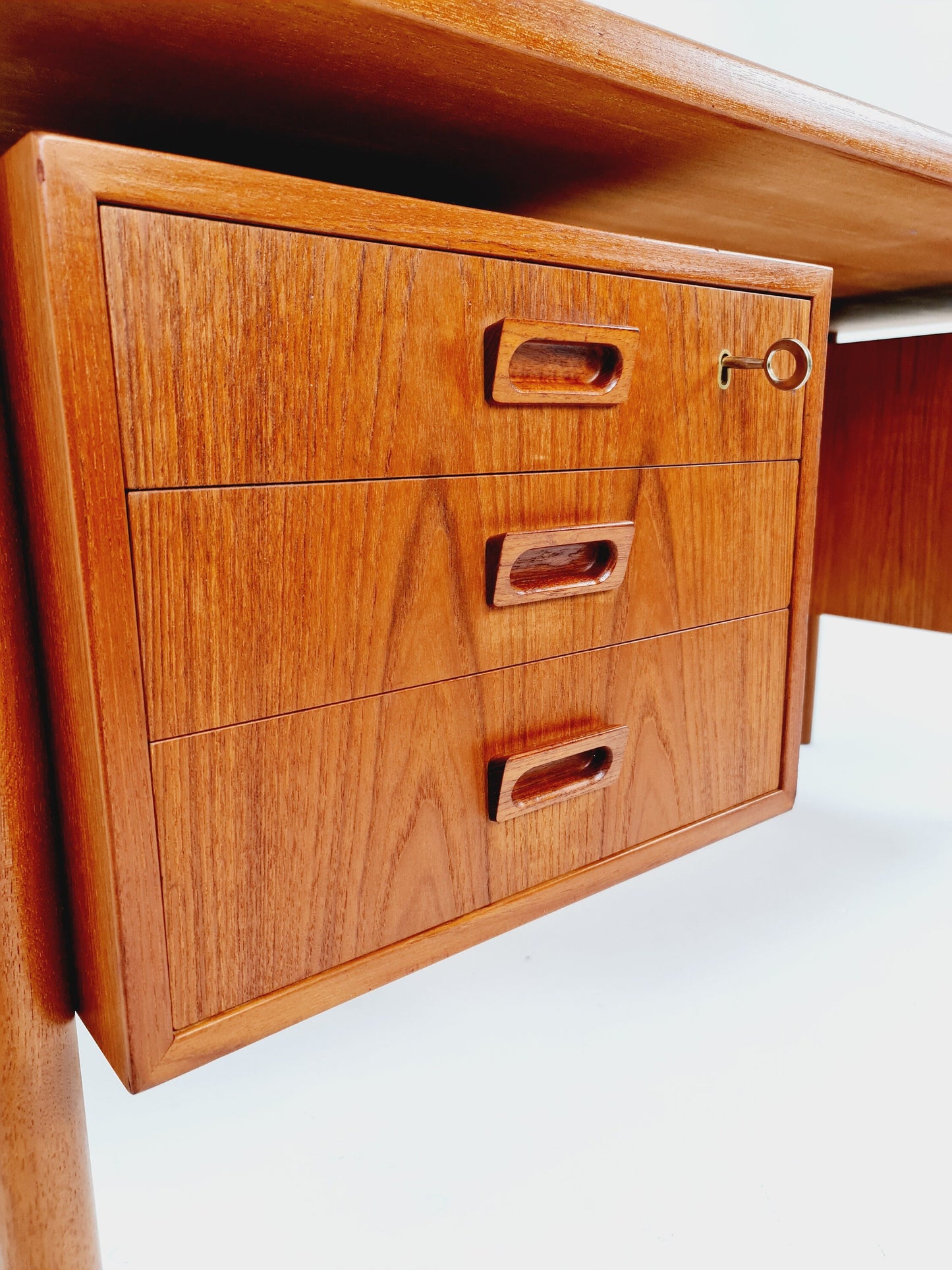 Danish teak desk, model Executive Desk by Ib Kofod Larsen, 1960s