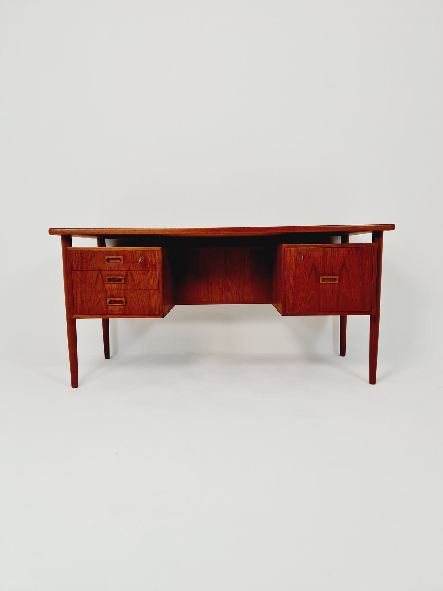 Danish teak desk, model Executive Desk by Ib Kofod Larsen, 1960s