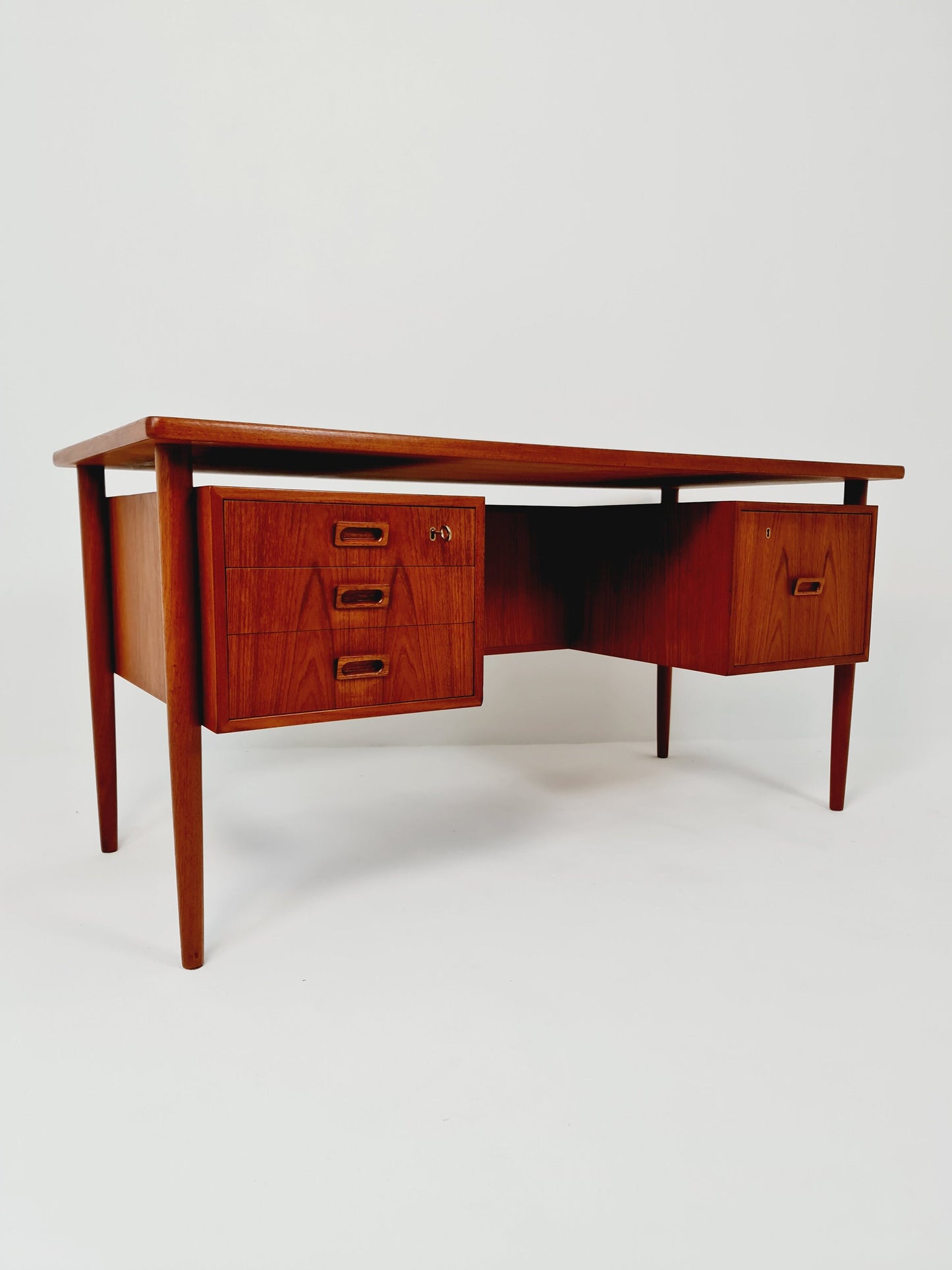 Danish teak desk, model Executive Desk by Ib Kofod Larsen, 1960s