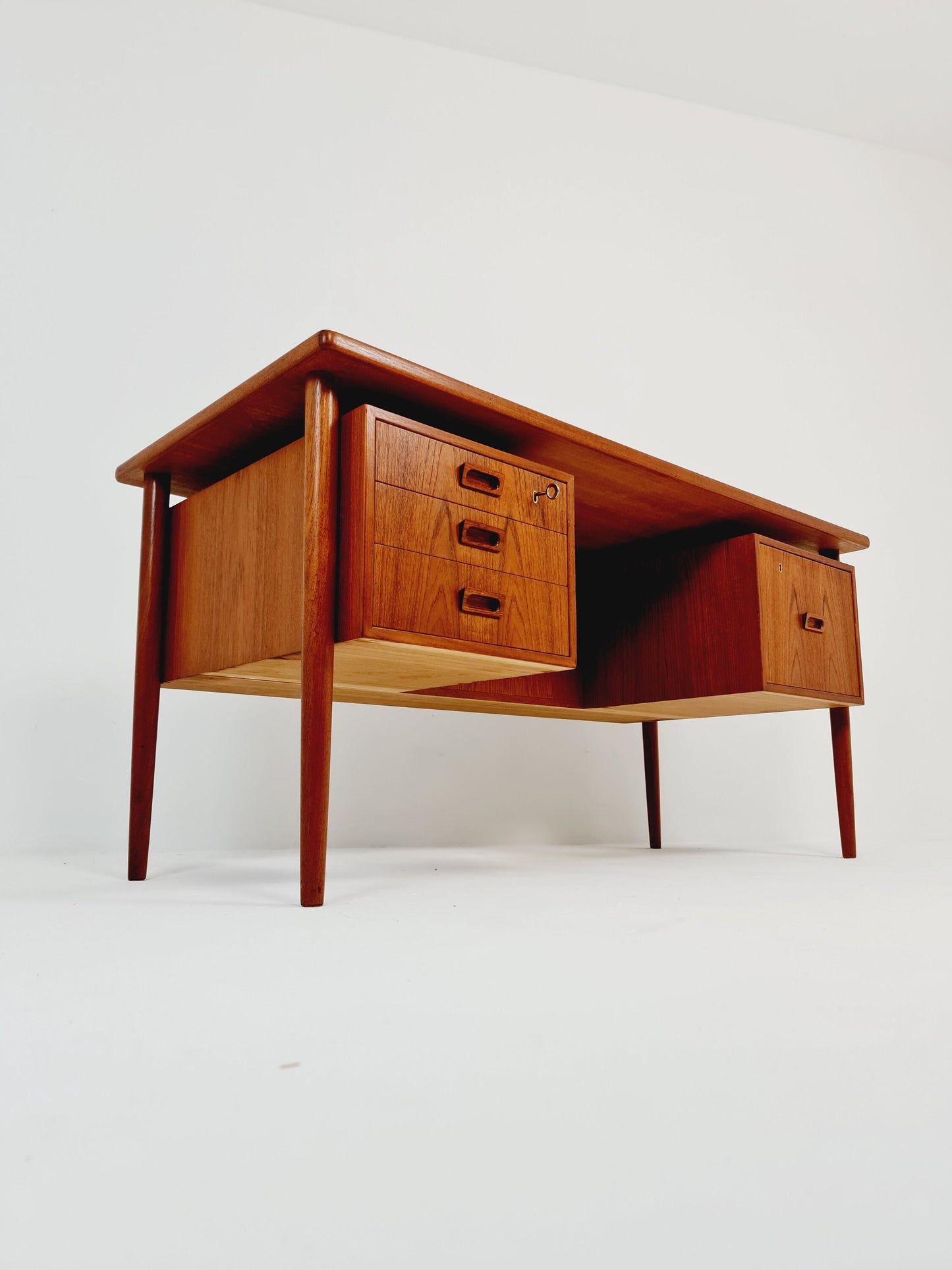 Danish teak desk, model Executive Desk by Ib Kofod Larsen, 1960s