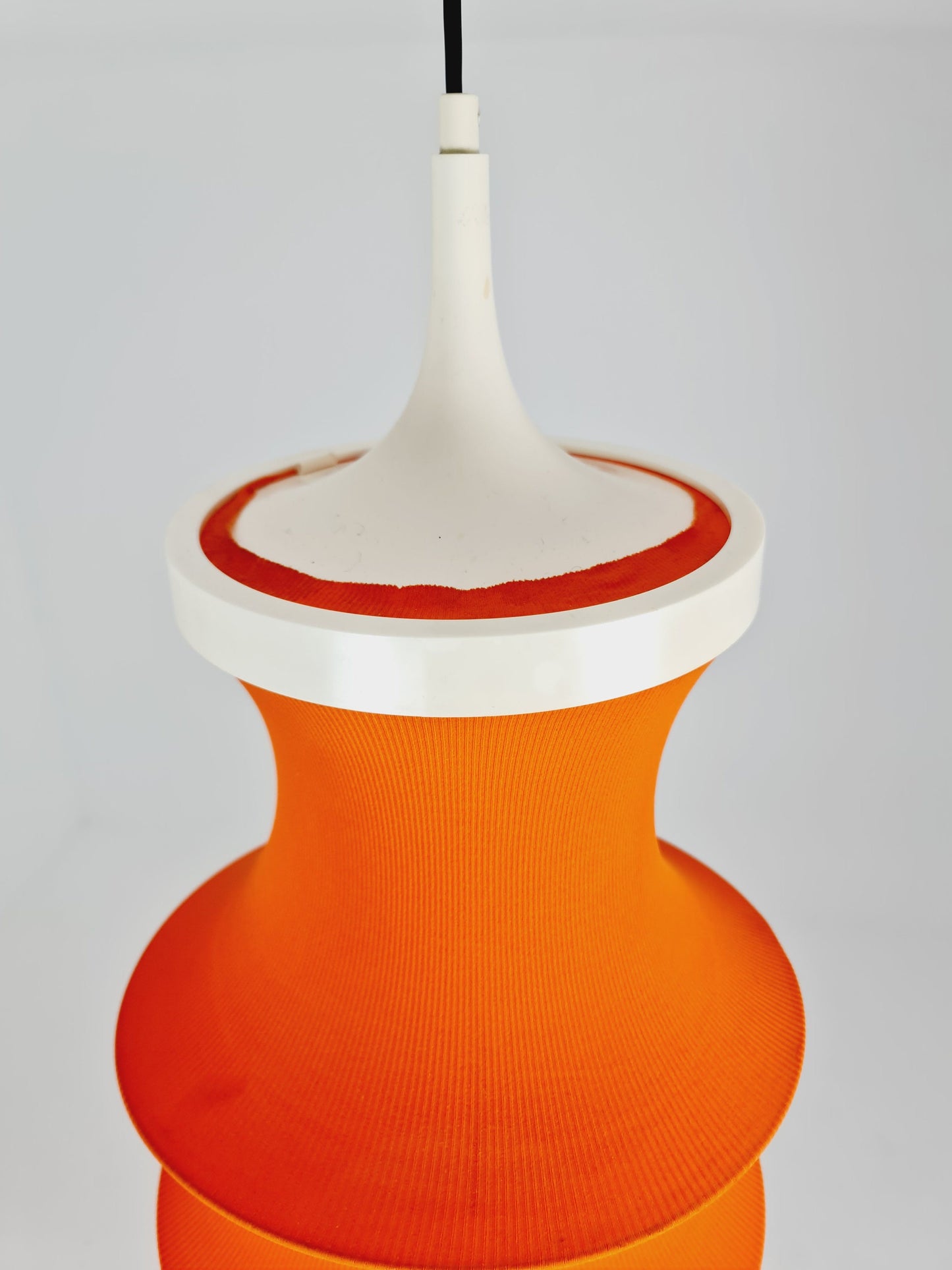 Italian Orange Milano Falkland Pendant Lamp by Bruno Munari for Danese, 1970s