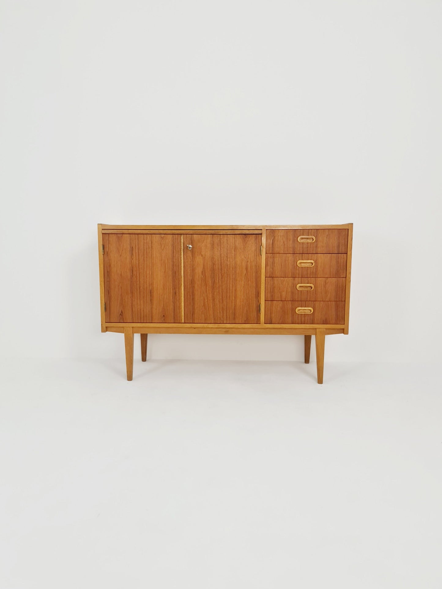 Mid century Swedish teak sideboard with desk area, 1960s