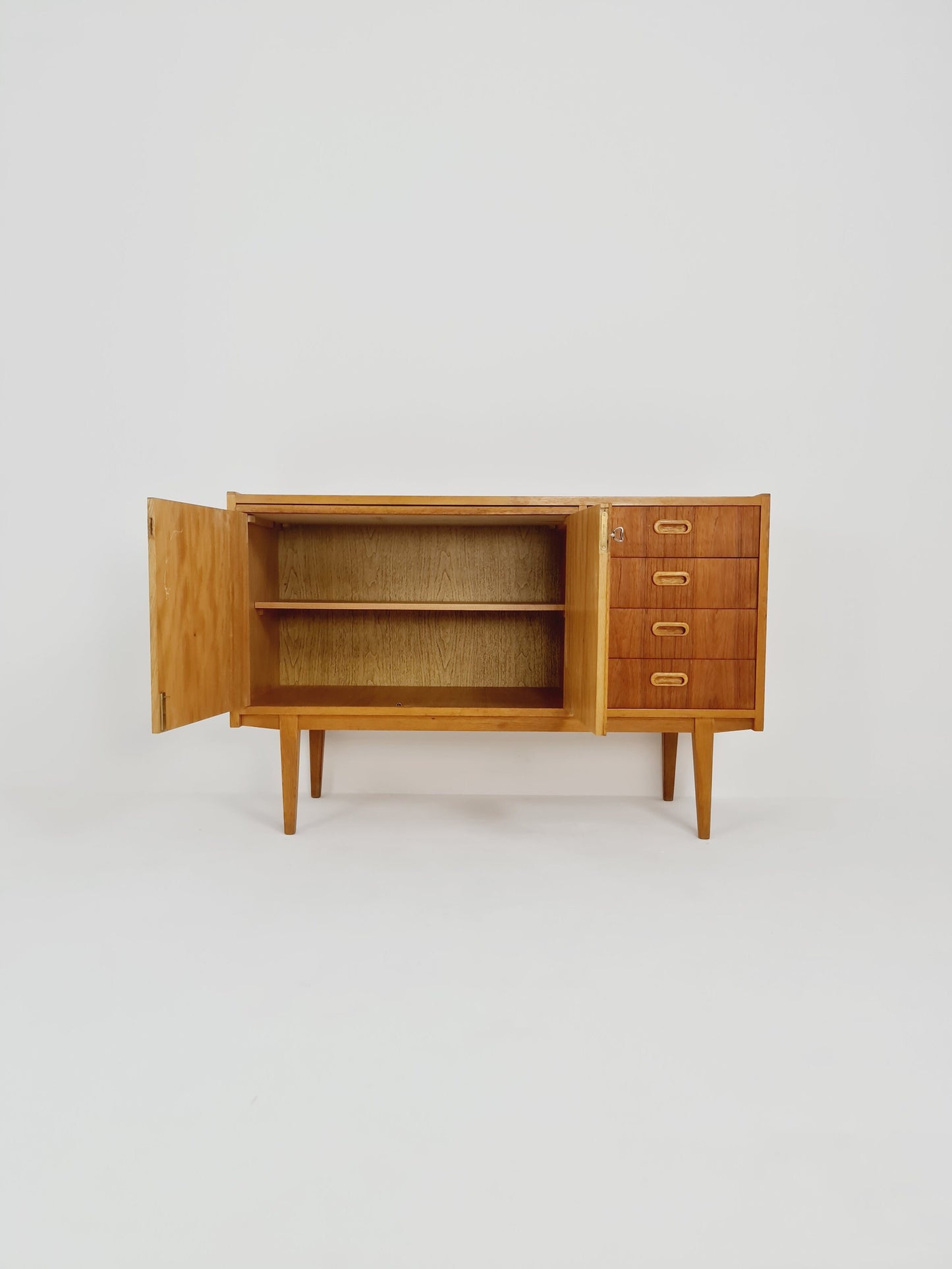 Mid century Swedish teak sideboard with desk area, 1960s