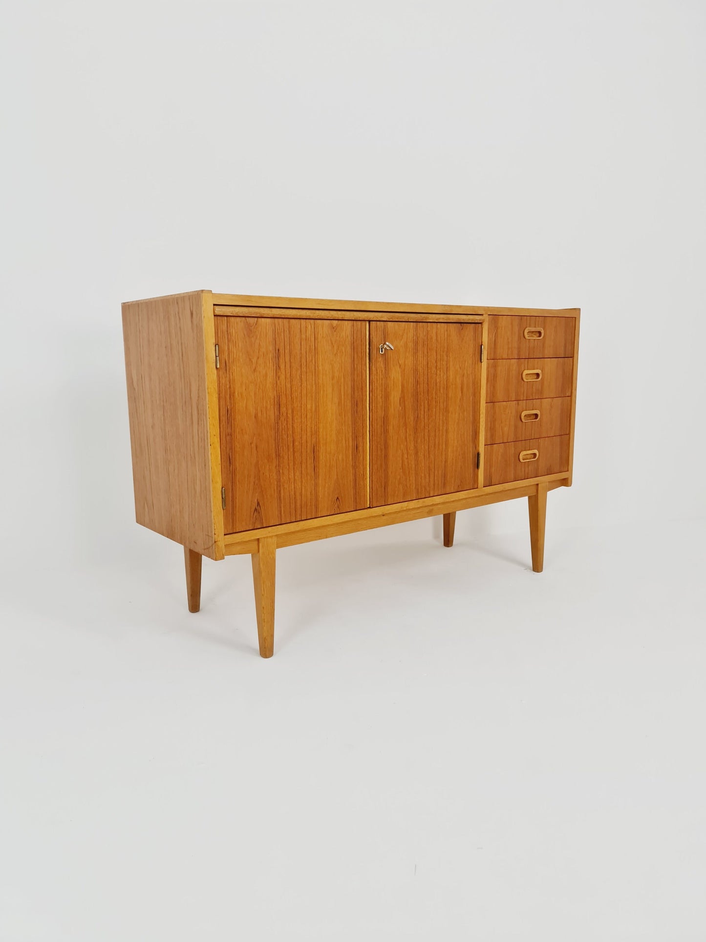 Mid century Swedish teak sideboard with desk area, 1960s