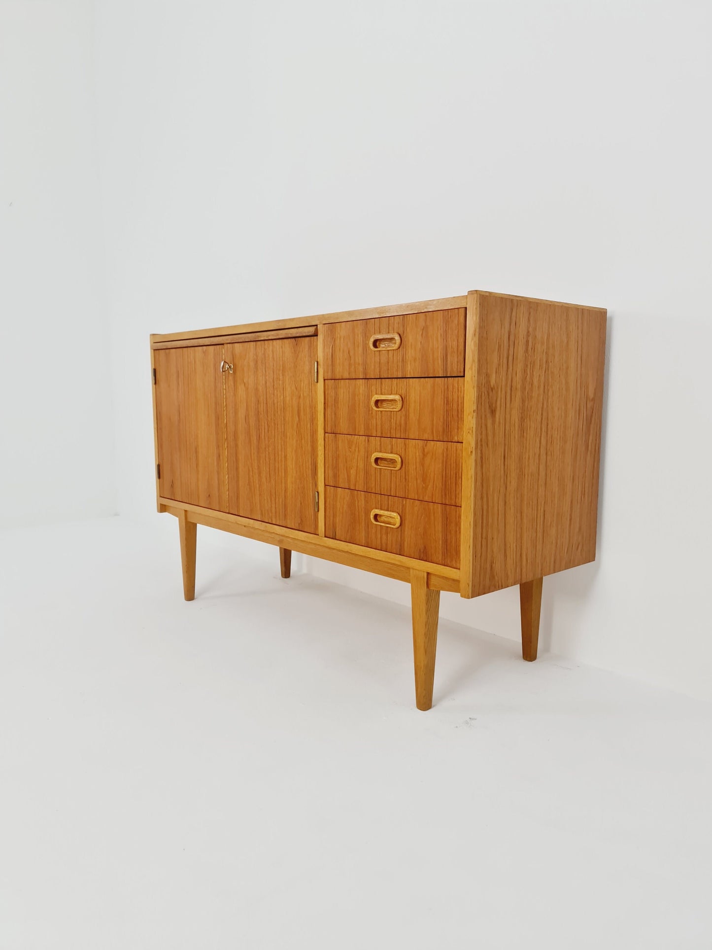 Mid century Swedish teak sideboard with desk area, 1960s