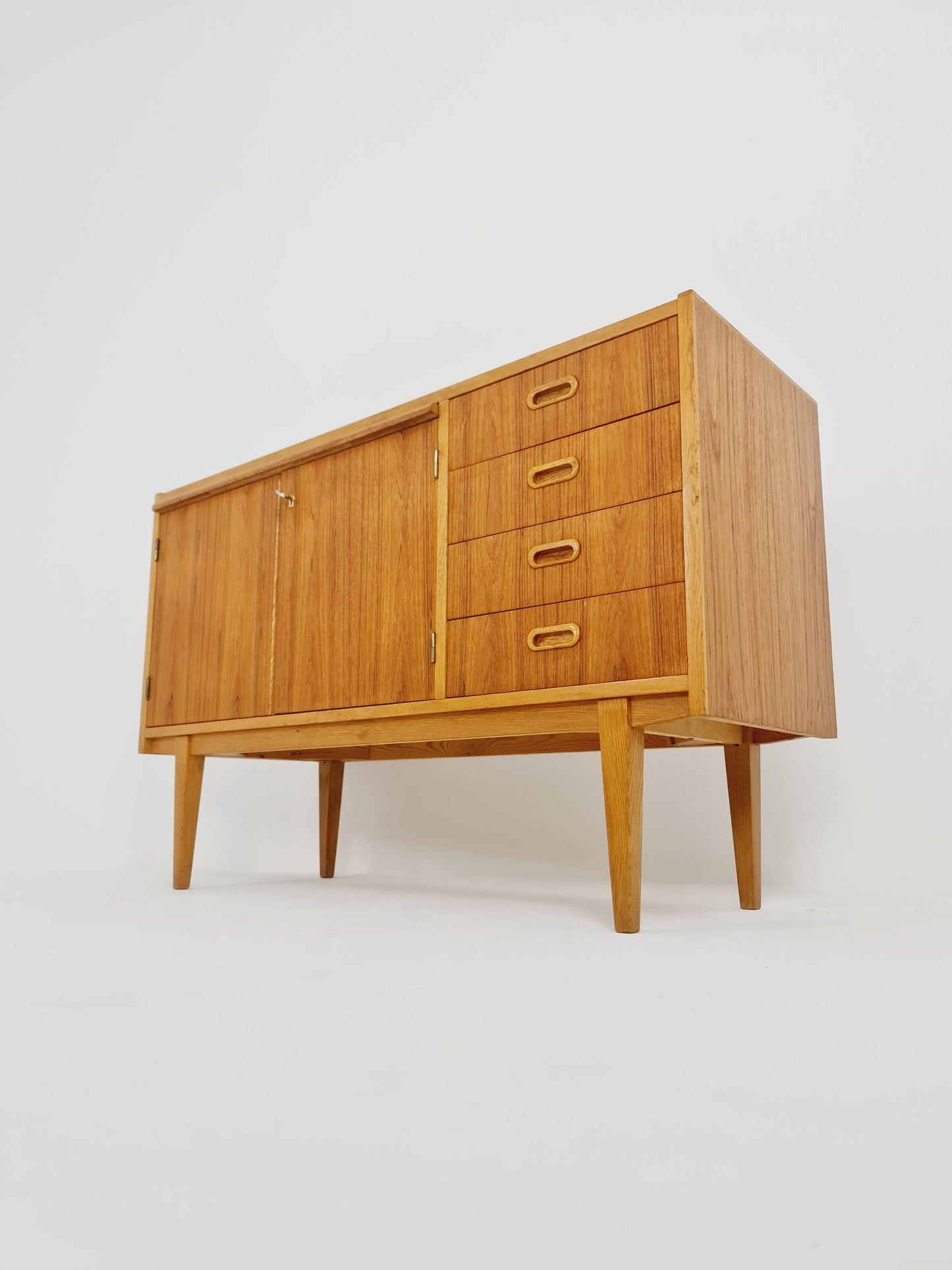 Mid century Swedish teak sideboard with desk area, 1960s