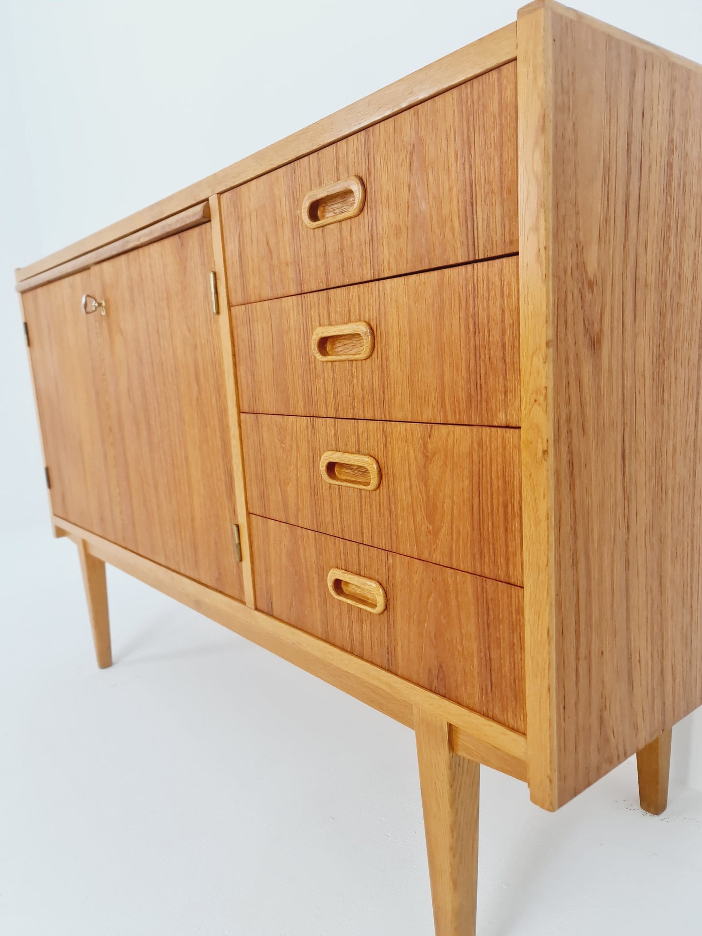 Mid century Swedish teak sideboard with desk area, 1960s