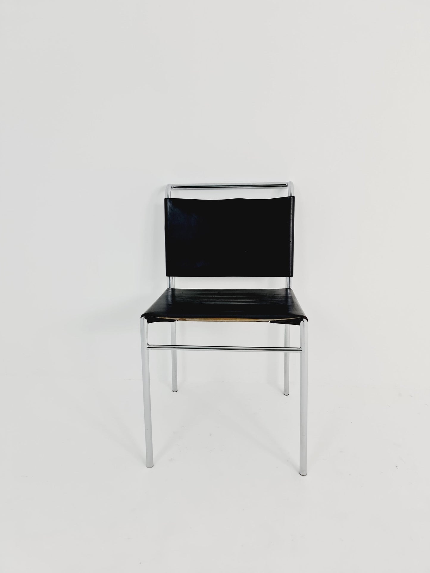 ClassiCon Roquebrune Chair in Black with Chrome Legs by Eileen Gray, 1970s