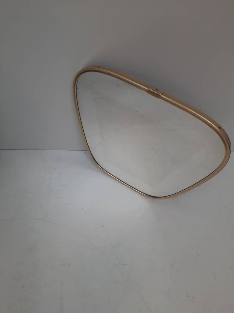 Mid Century asymmetric Nieren Spiegel - Small Kidney mirror from the 50s-60s rockabilly